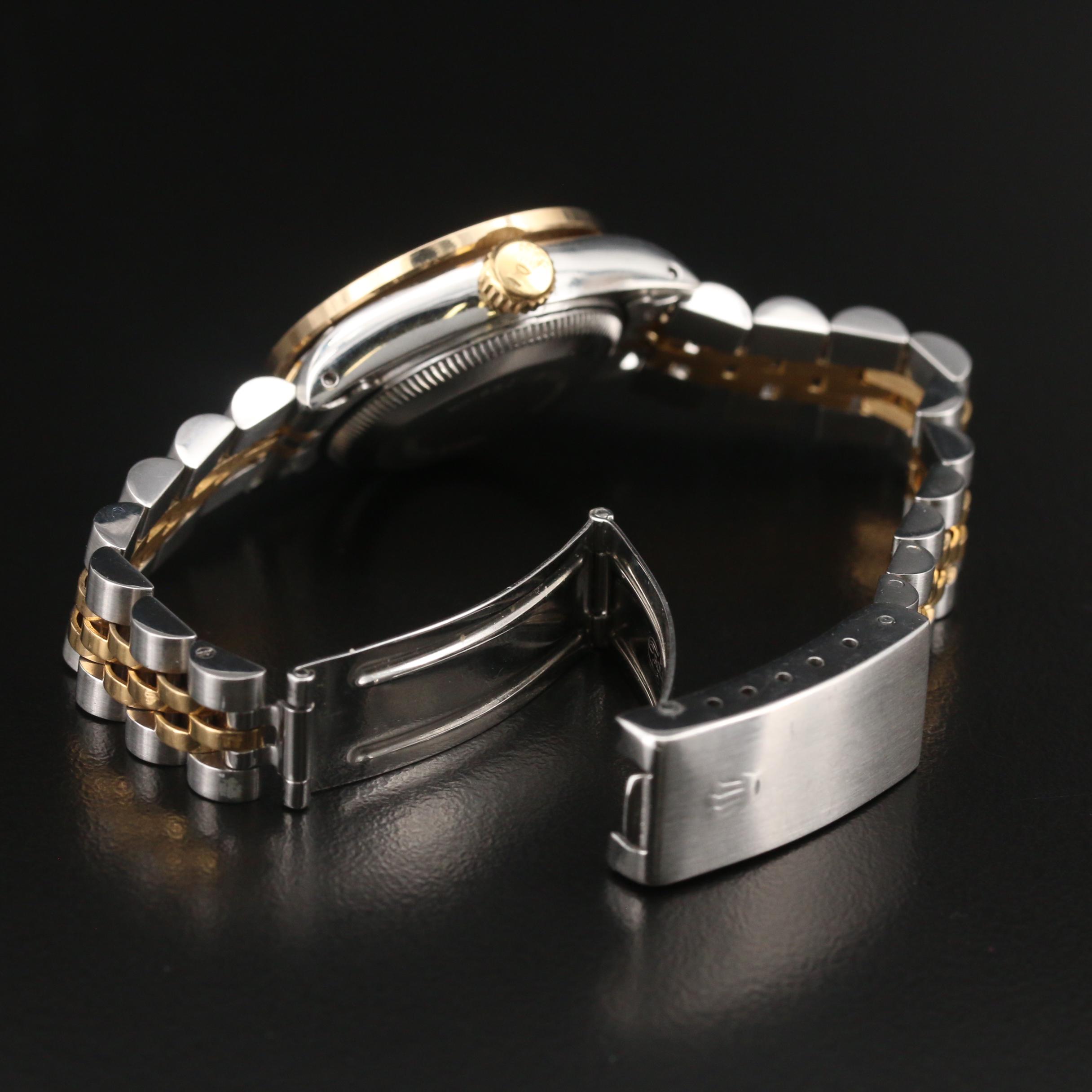 1984 Rolex Datejust Watch with Diamond Bezel