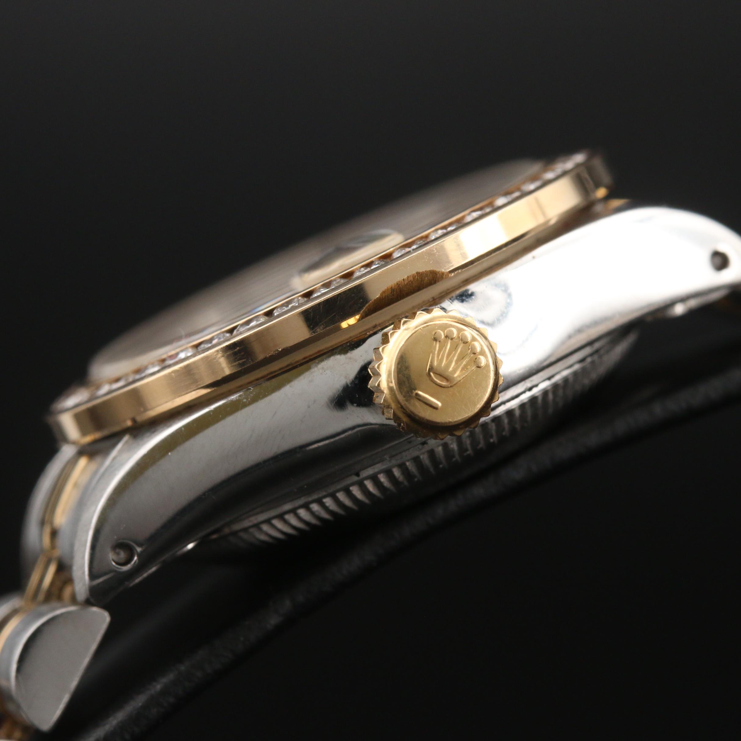 1984 Rolex Datejust Watch with Diamond Bezel