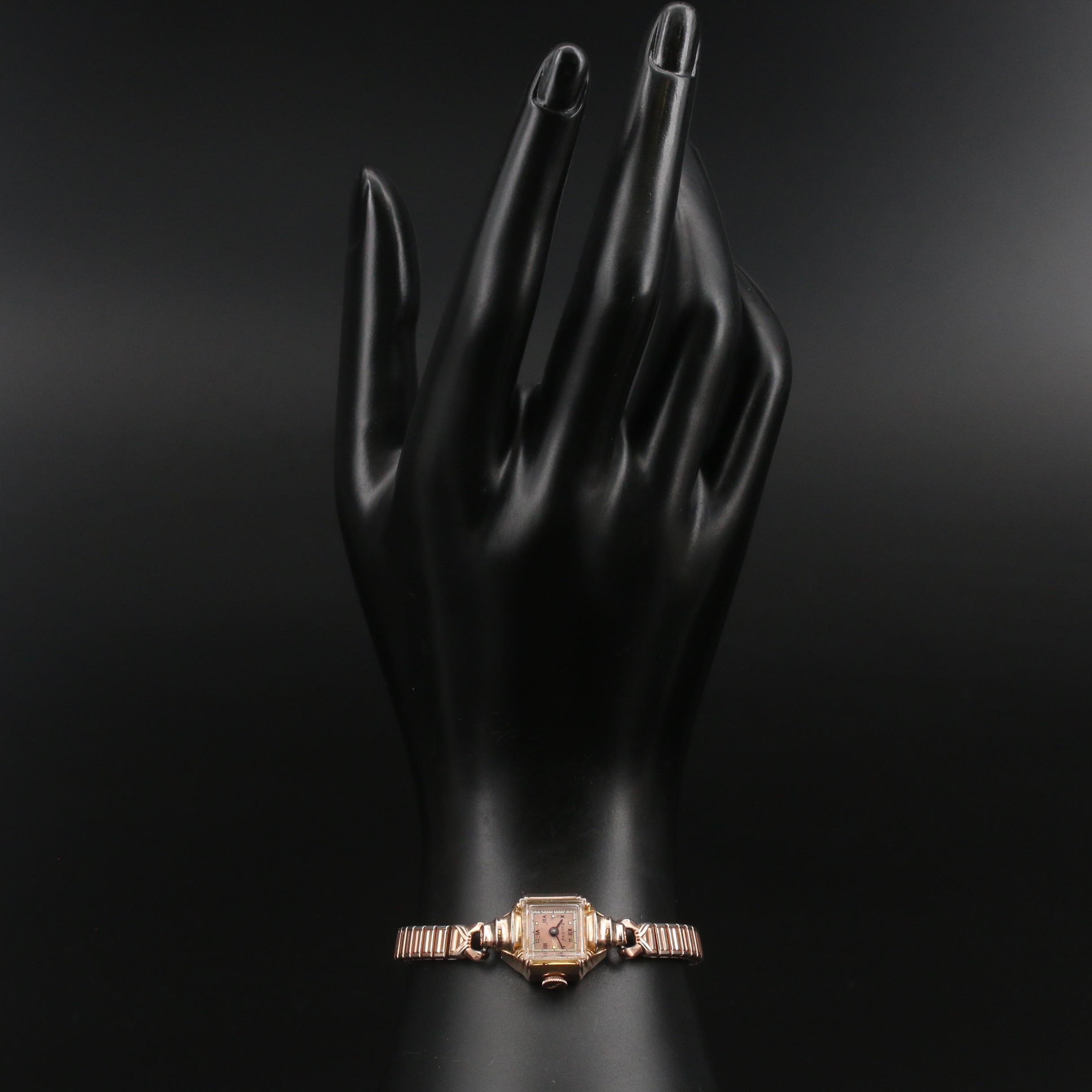 1948 Bulova Her Excellency "N" 14K Gold Filled Stem Wind Watch