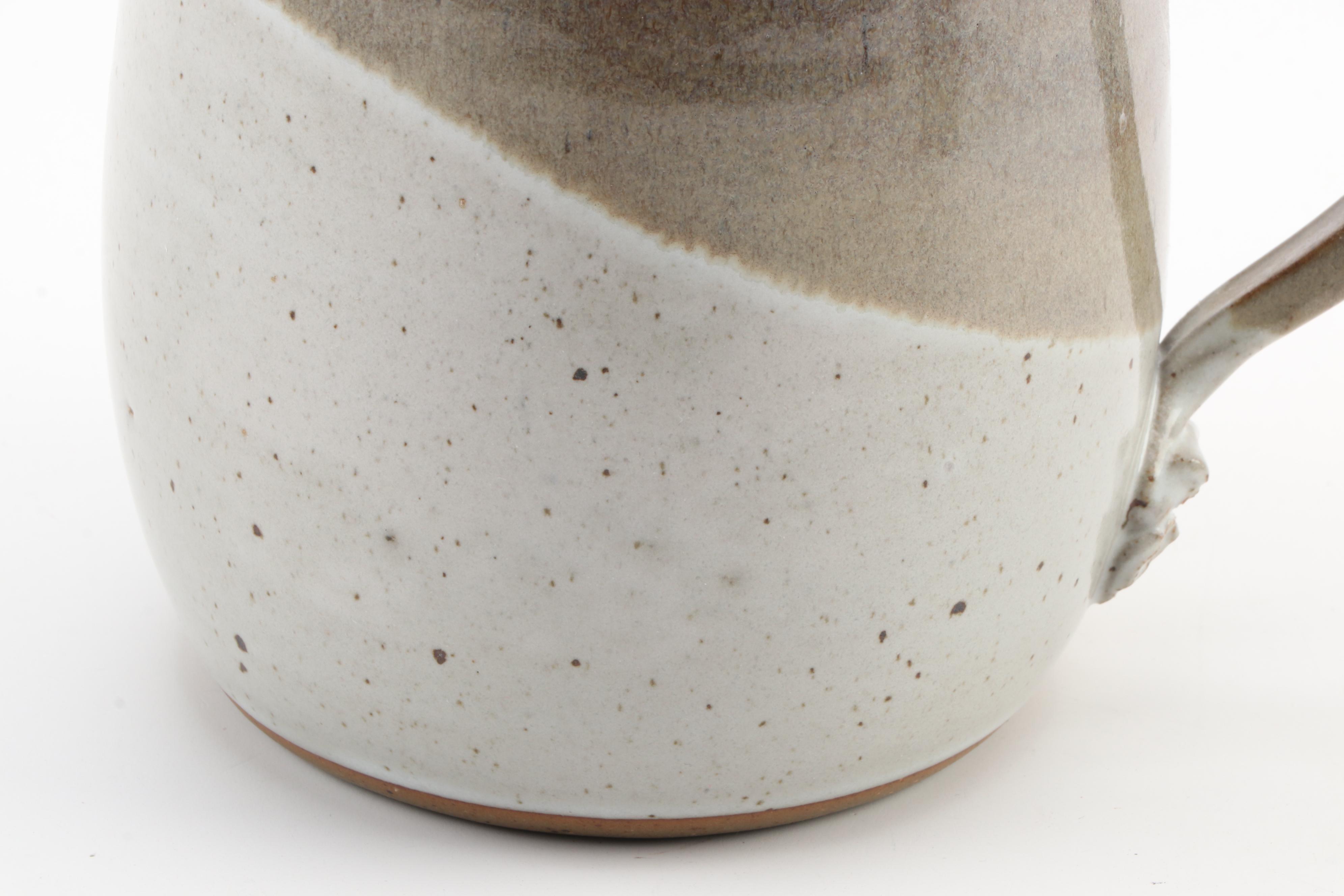 VanSickle Stoneware Pottery Pitcher and Mug Set