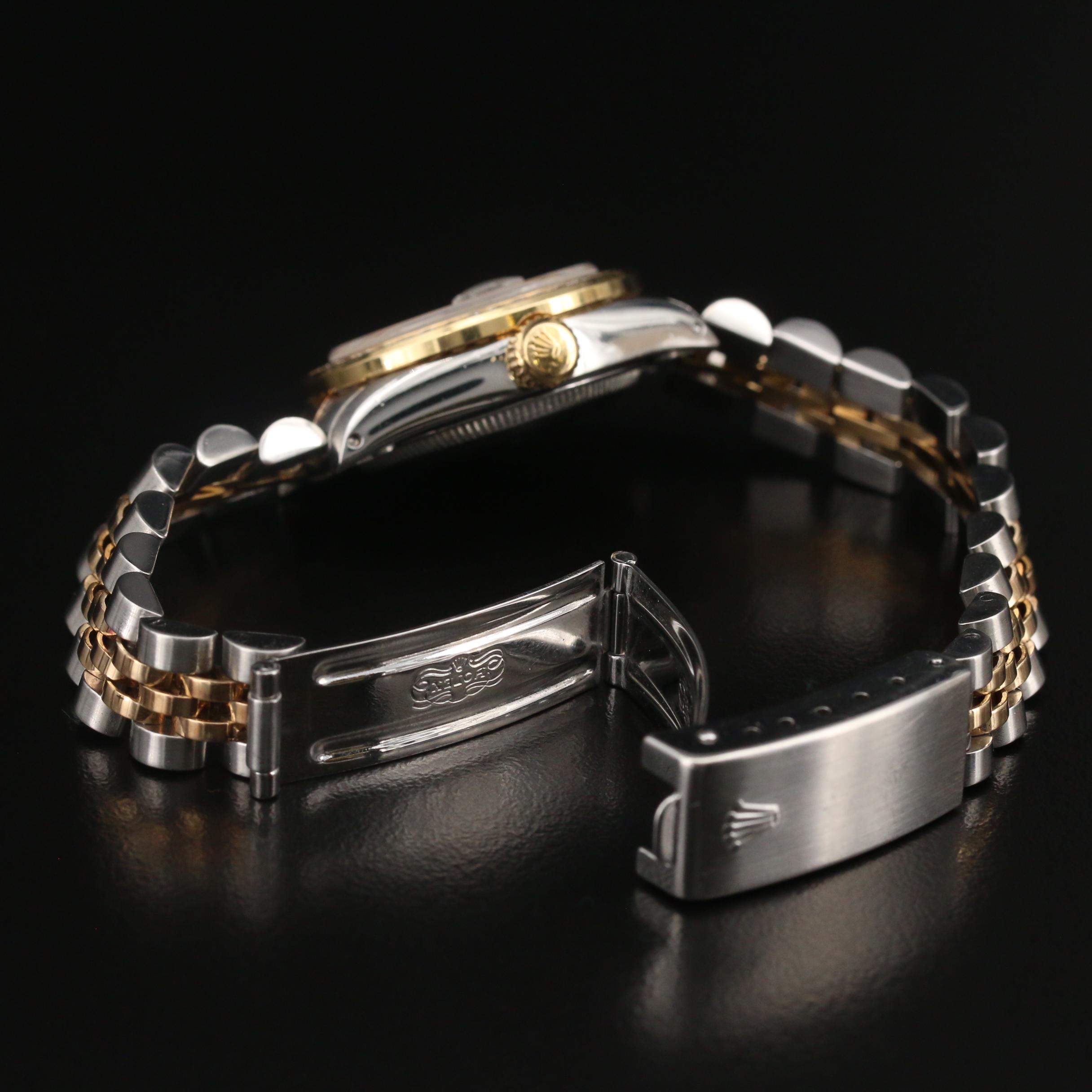 1979 Rolex "Datejust" Watch with 1.13 CTW Diamond Bezel and Dial