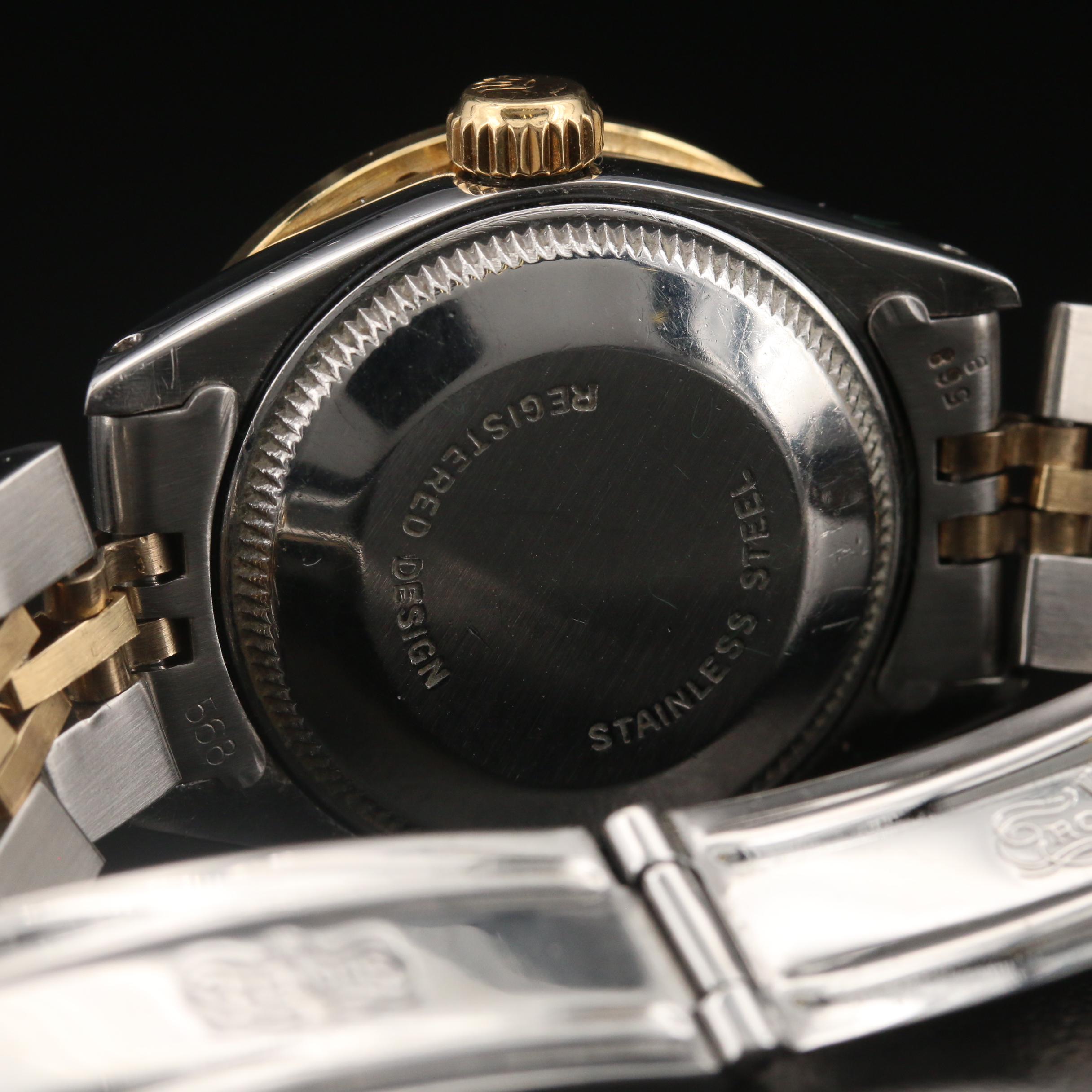 1979 Rolex "Datejust" Watch with 1.13 CTW Diamond Bezel and Dial