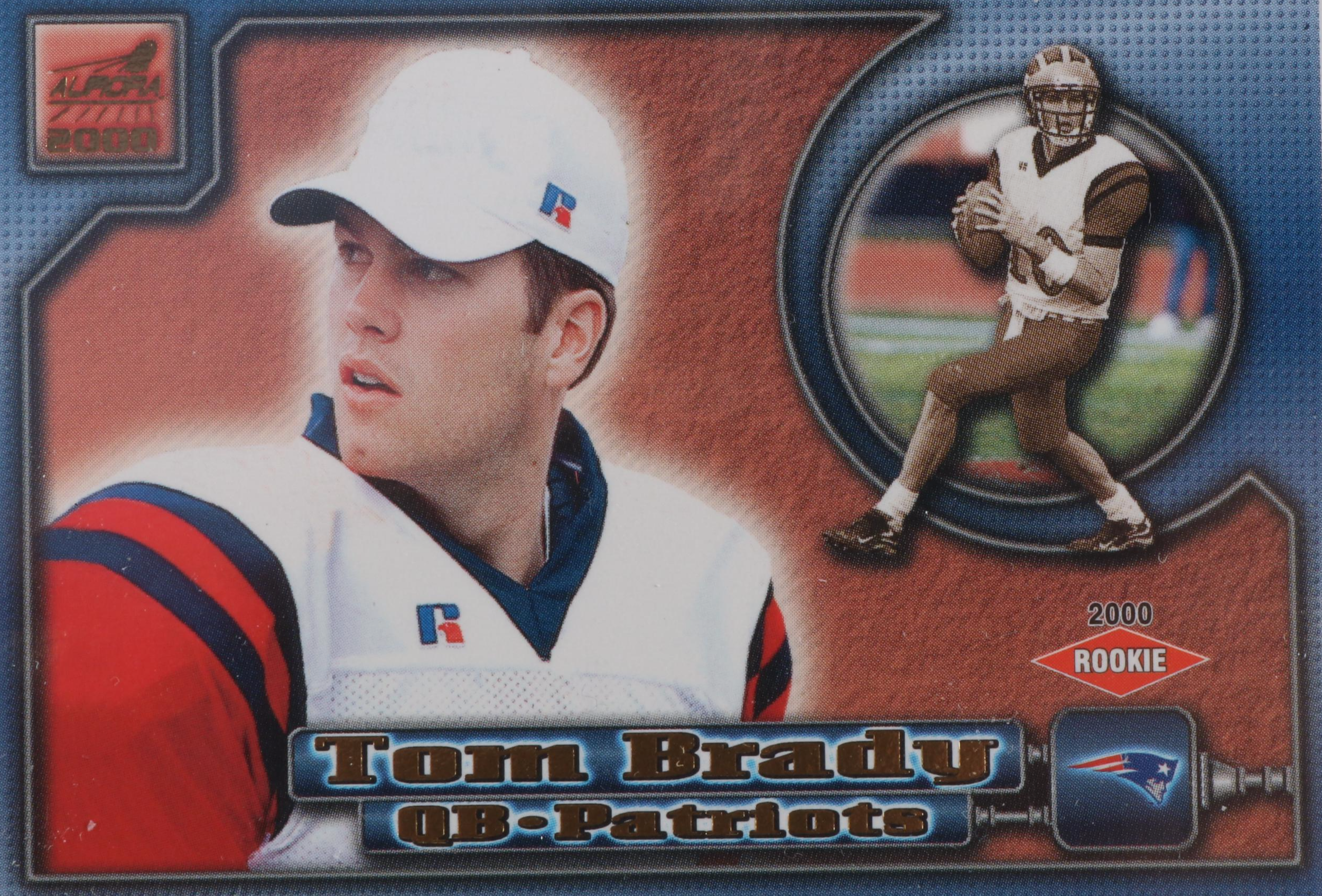 2000 Tom Brady Pacific Aurora #84 Rookie NFL Football Card