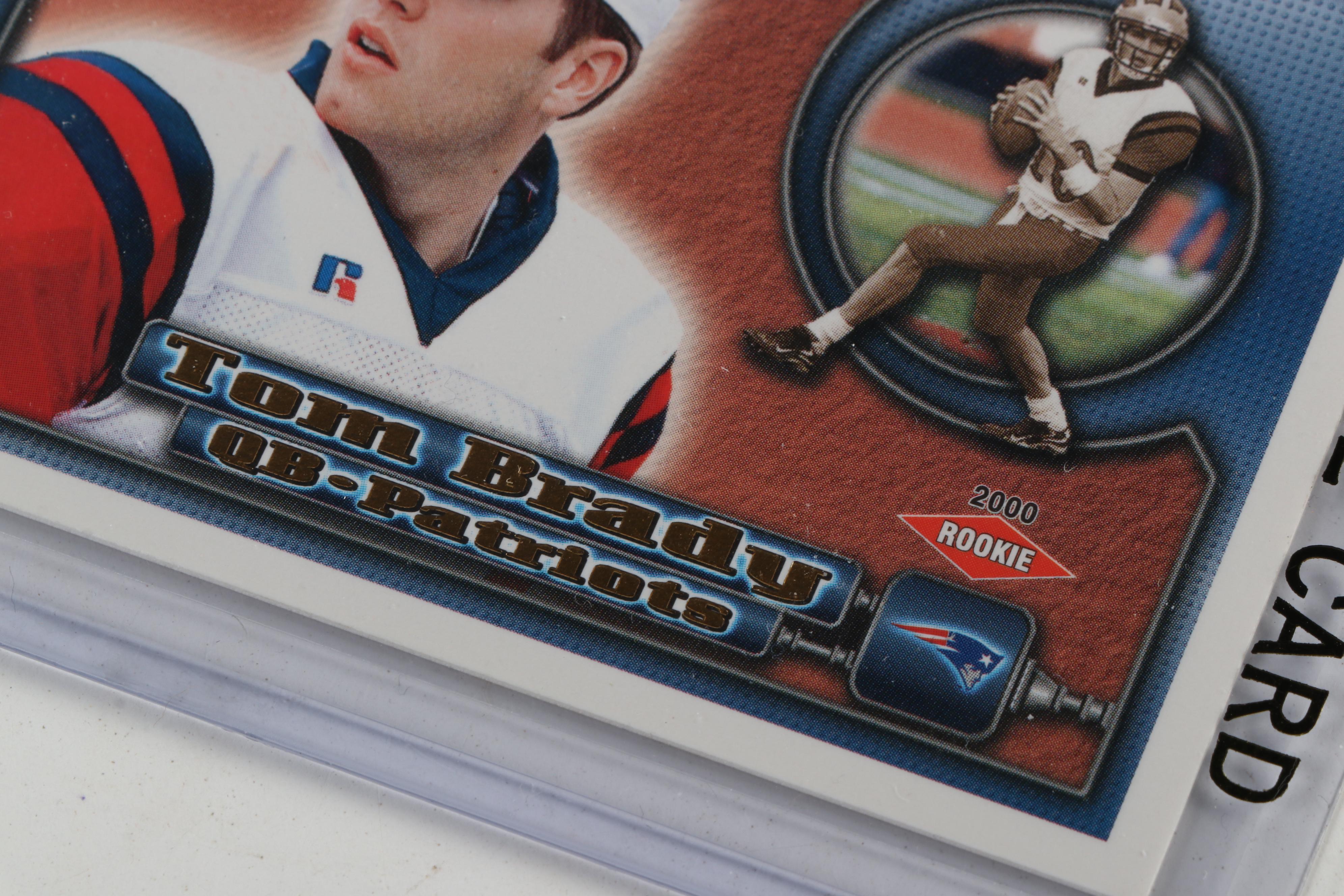 2000 Tom Brady Pacific Aurora #84 Rookie NFL Football Card