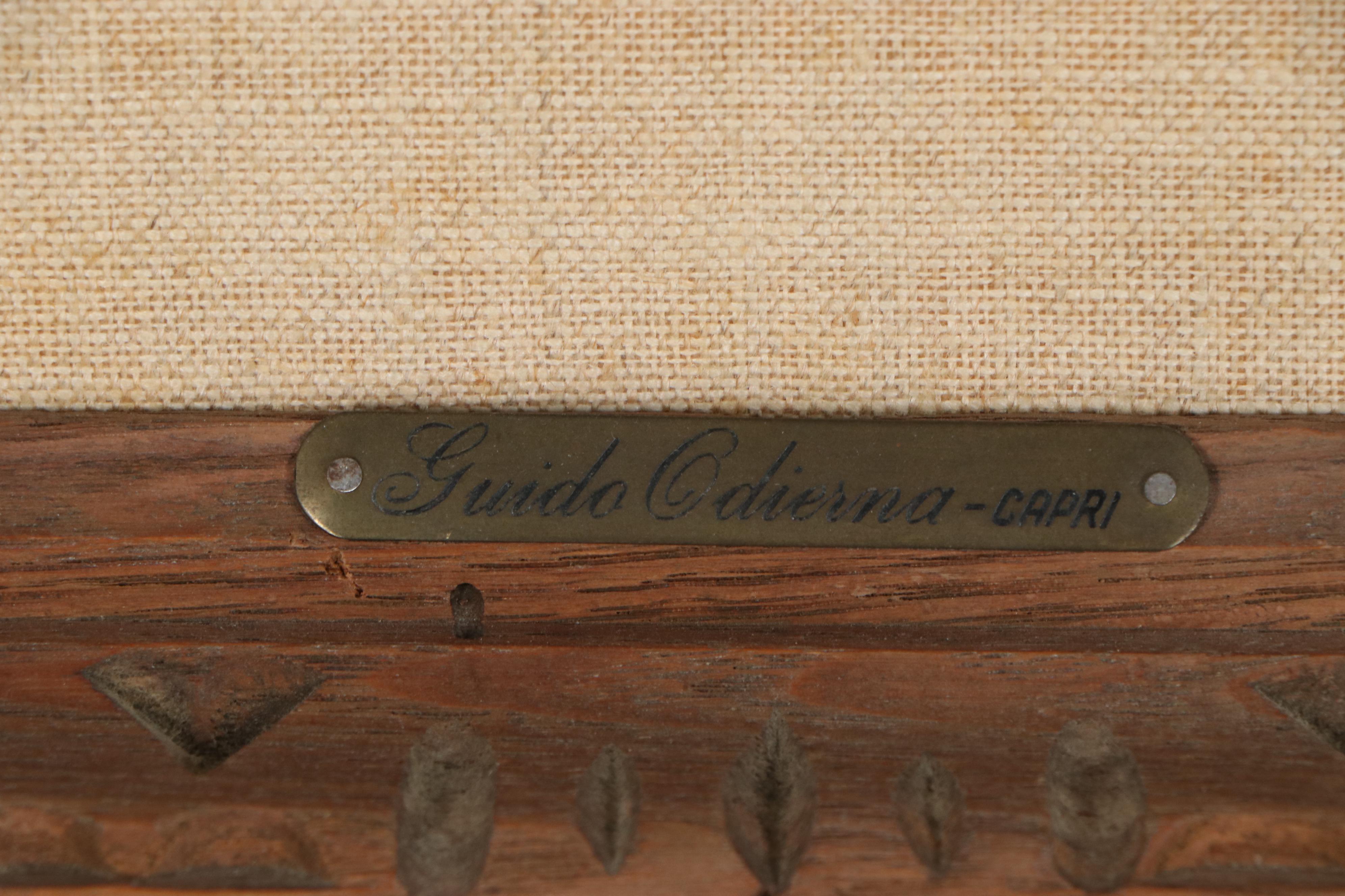 Guido Odierna Seascape Oil Painting, Mid-Late 20th Century