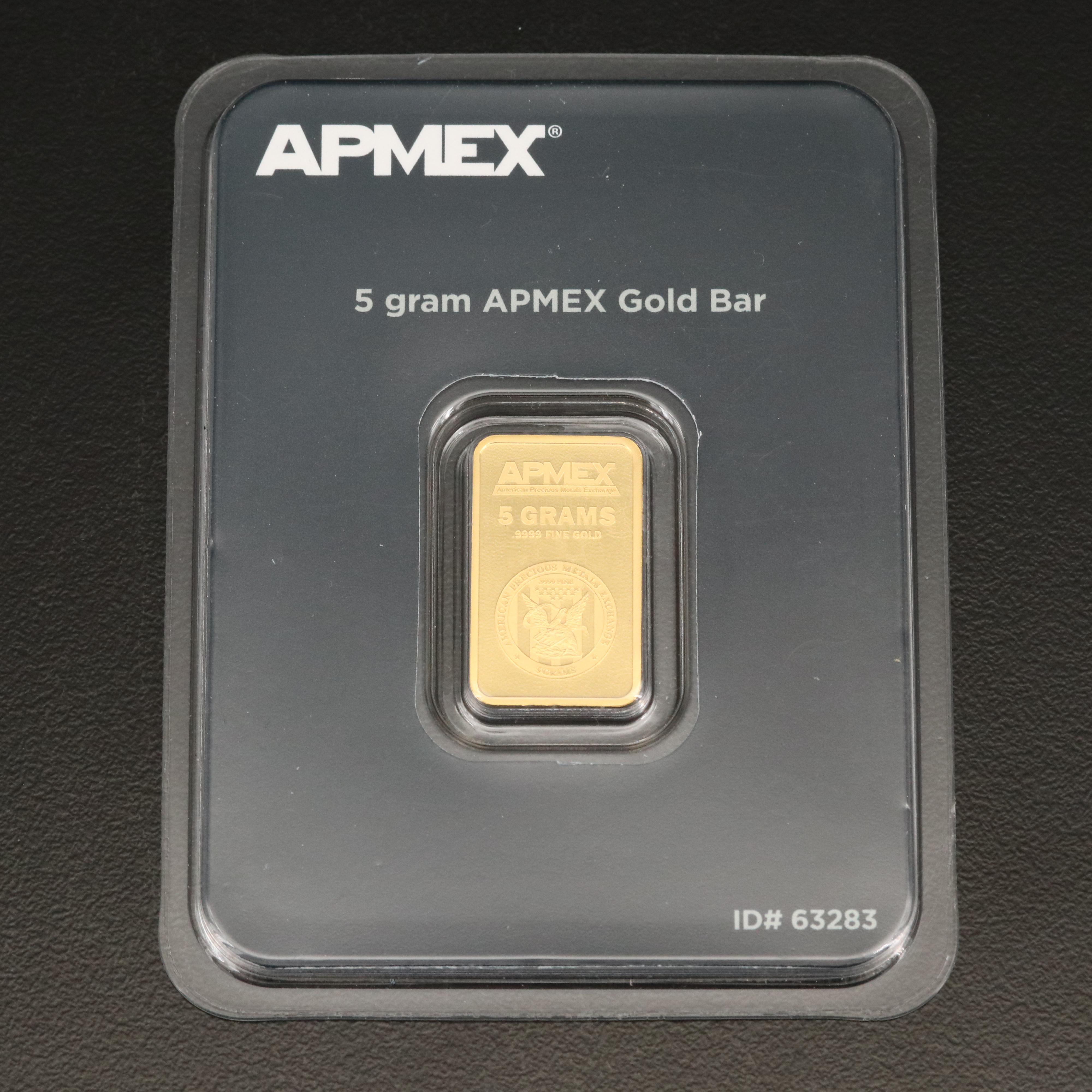 APMEX 5 Grams .9999 Fine Gold Bar