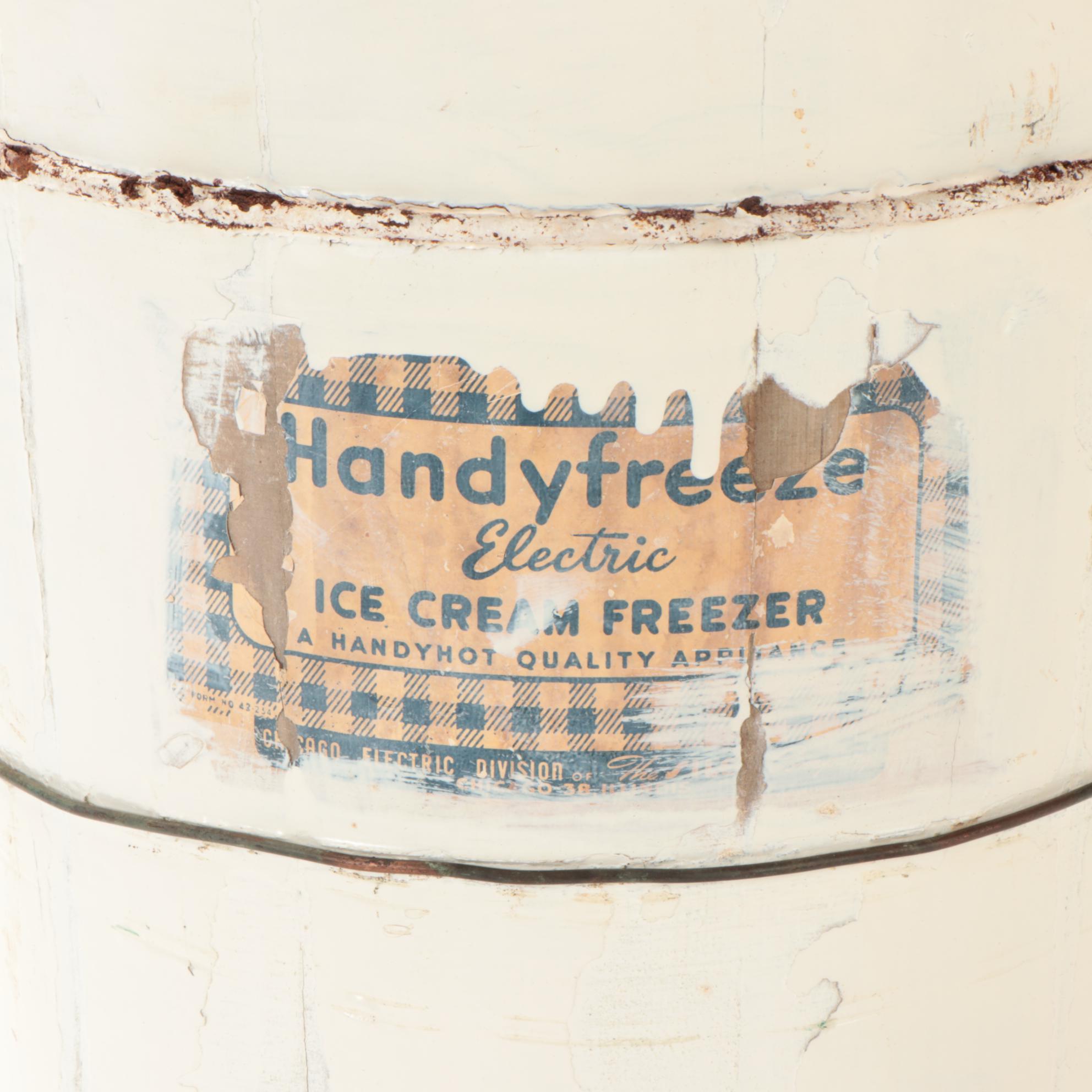 Handy Freeze Electric Ice Cream Freezer, 1920s