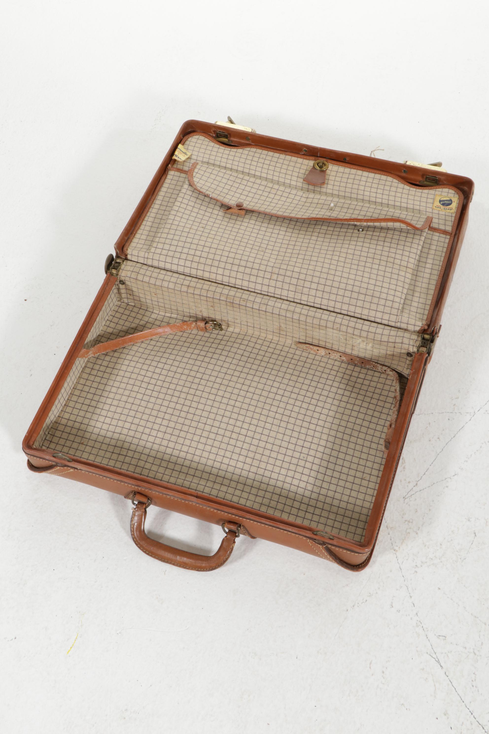 American Tourister Luggage and Skymaster Custom Crafted Leather Suitcase