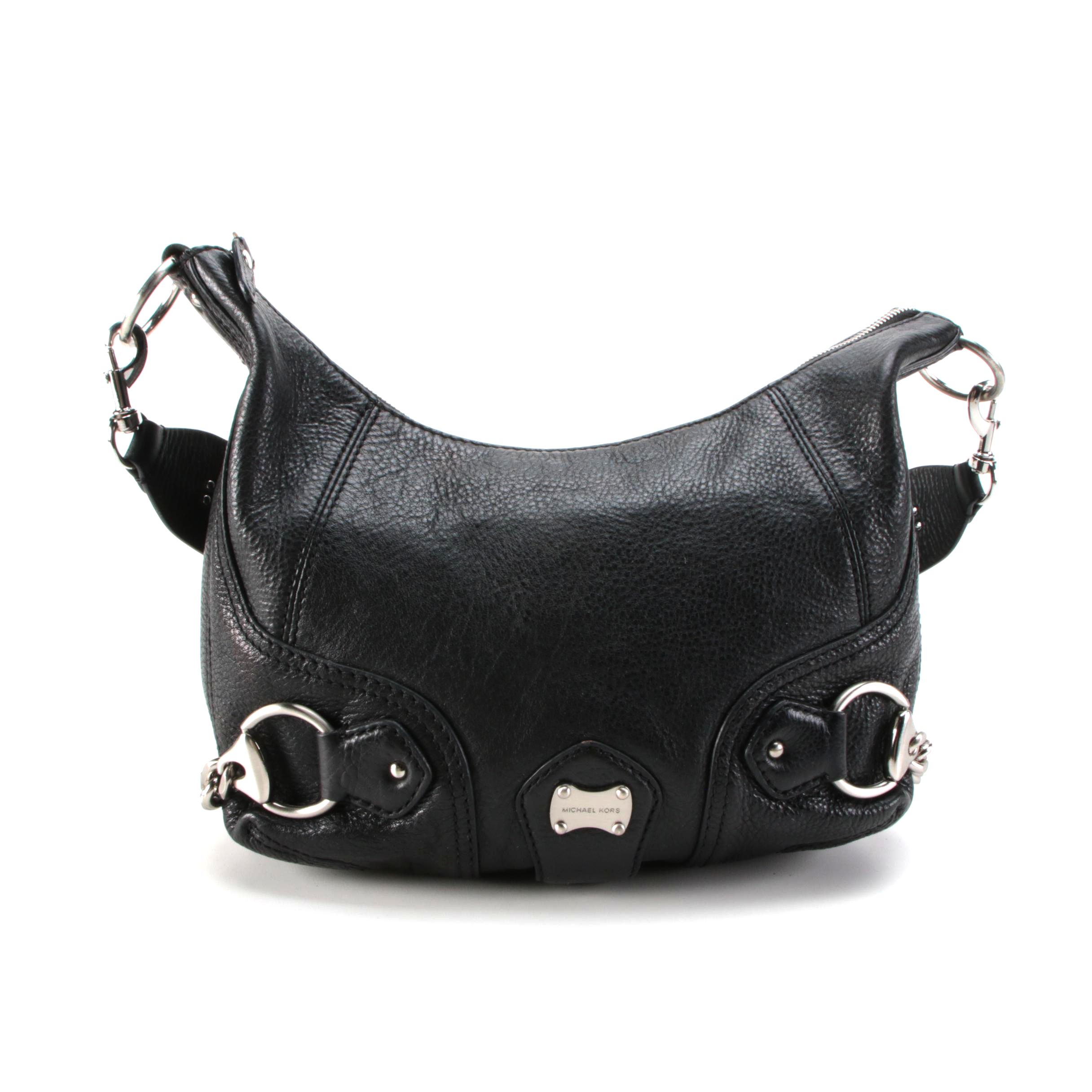 MICHAEL Michael Kors Hobo Bag with Harness Style Hardware and Studded Strap