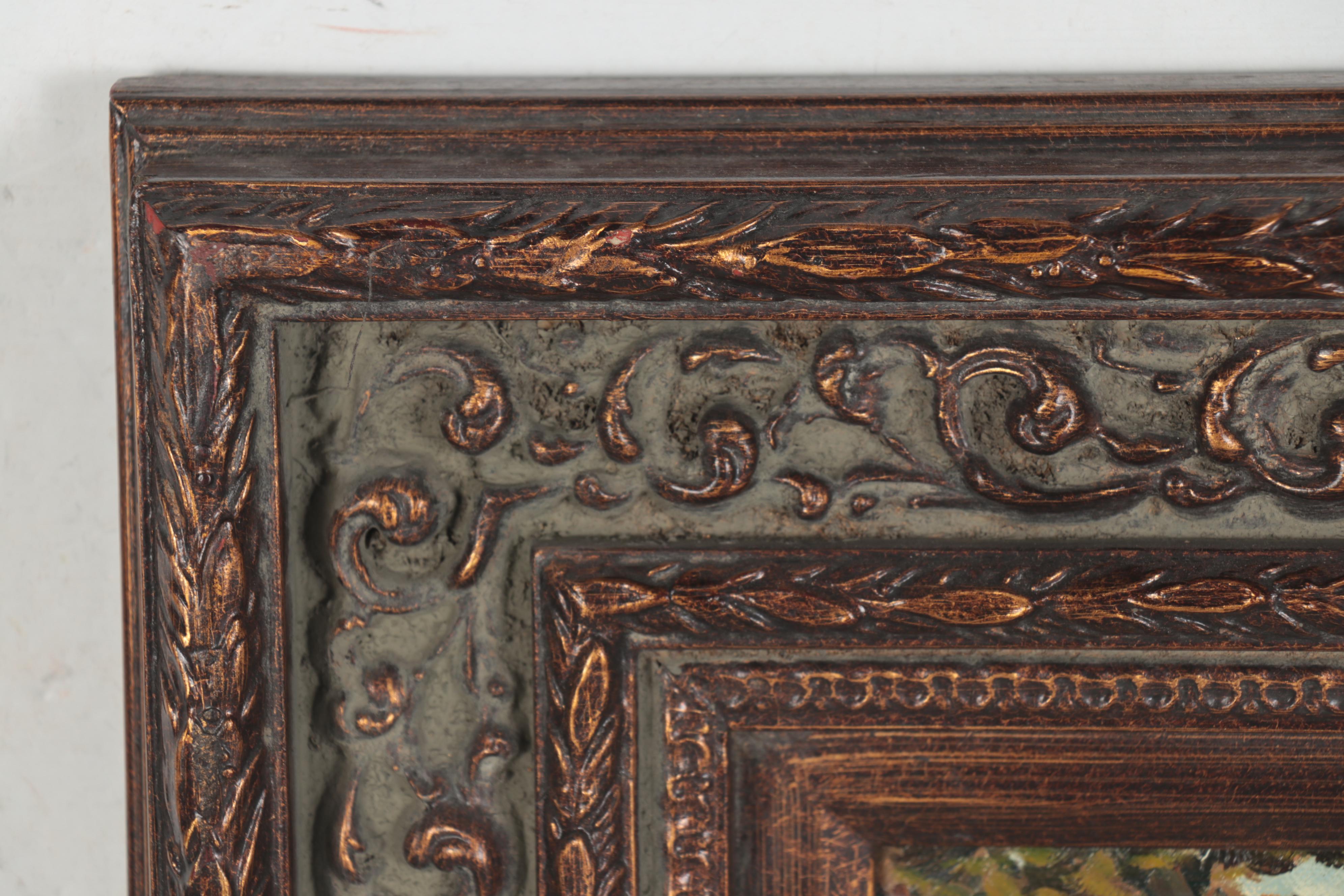 Oil Painting of Boy Fishing, circa 2000