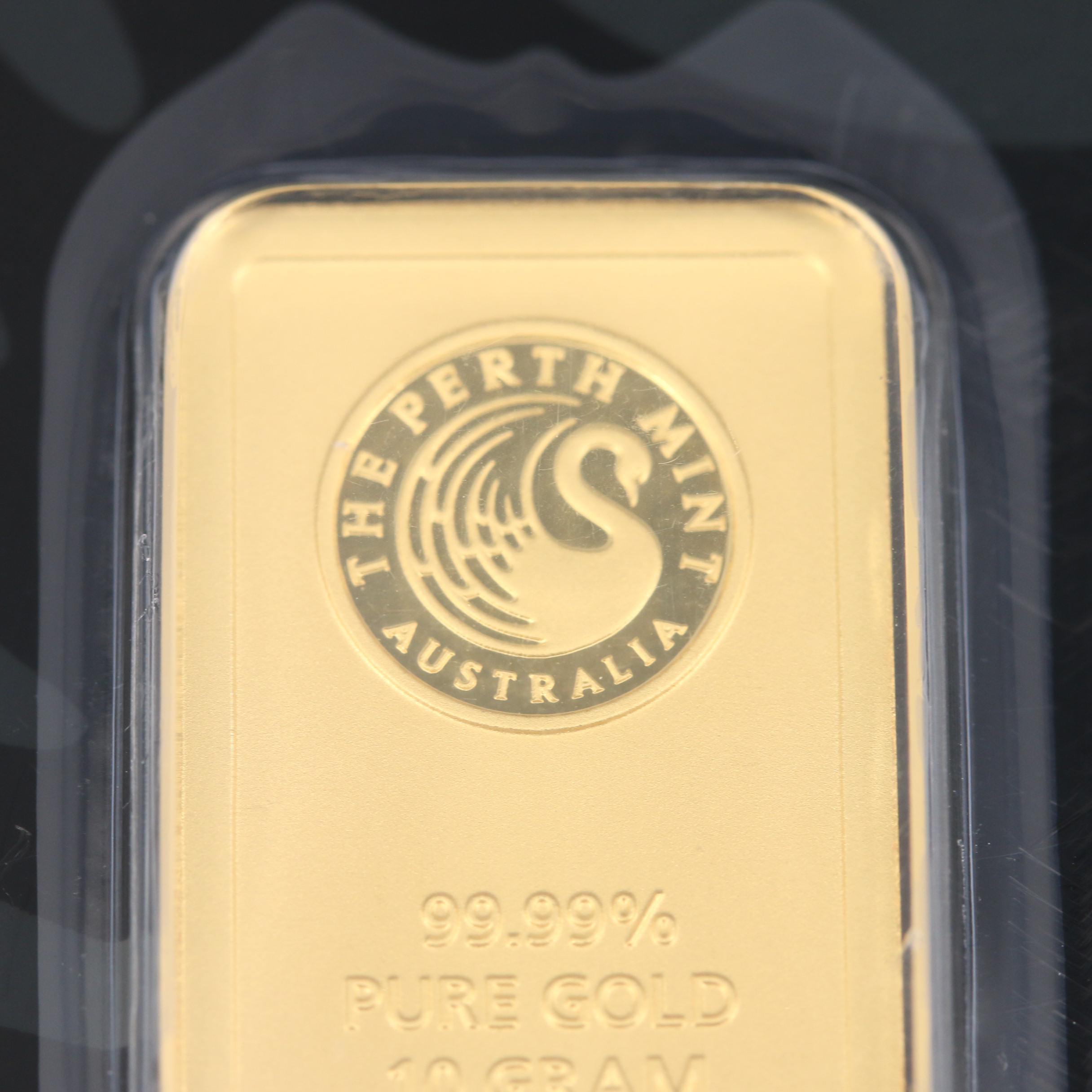 10 Gram .9999 Fine Gold Ingot