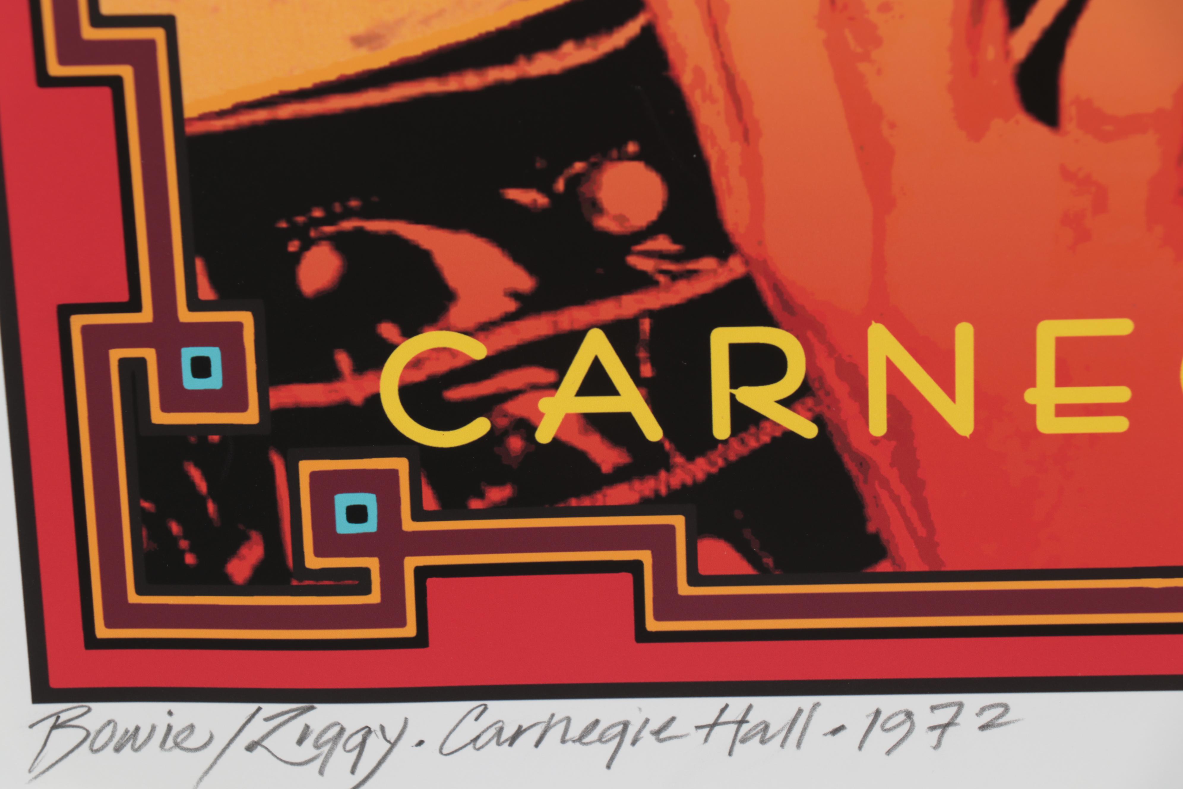 David Edward Byrd Giclée "Bowie/Ziggy at Carnegie Hall 1972," 2021
