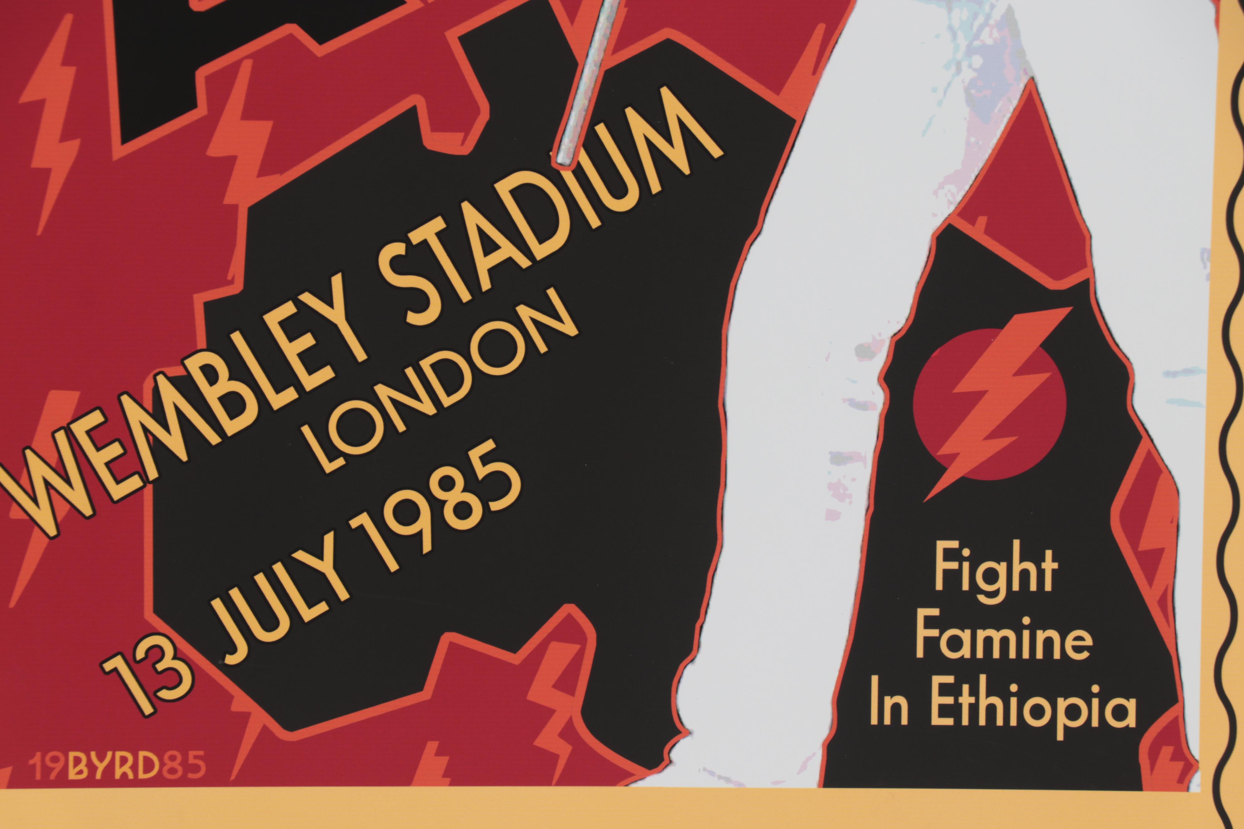 David Edward Byrd Giclée "Queen Live Aid at Wembley Stadium July 1985," 2021