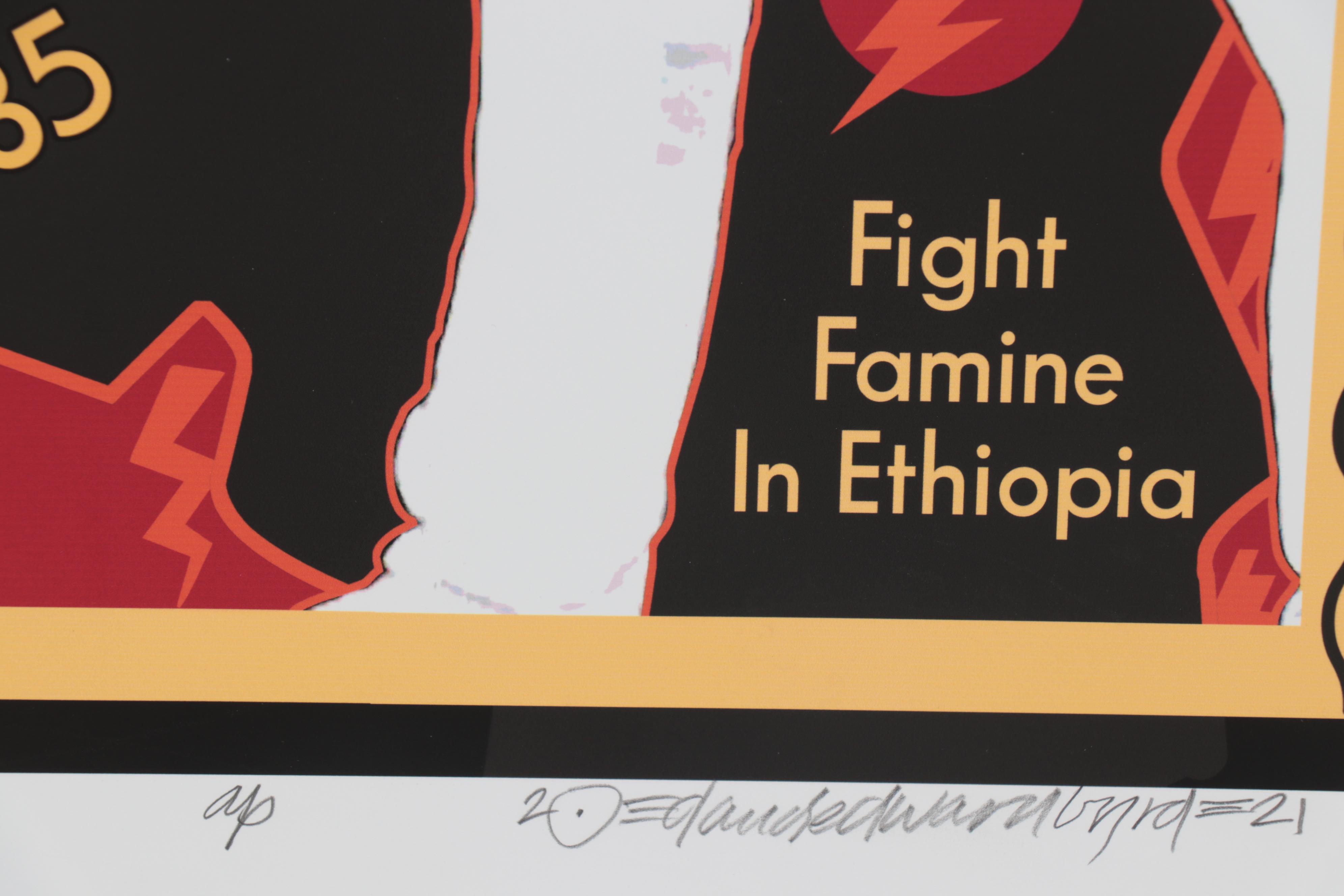 David Edward Byrd Giclée "Queen Live Aid at Wembley Stadium July 1985," 2021