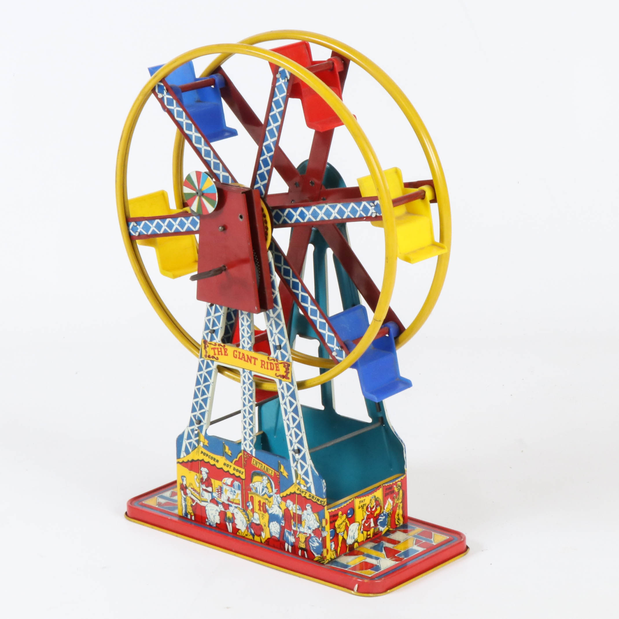 Ohio Art "The Giant Ride" Tin Ferris Wheel, Mid-20th Century