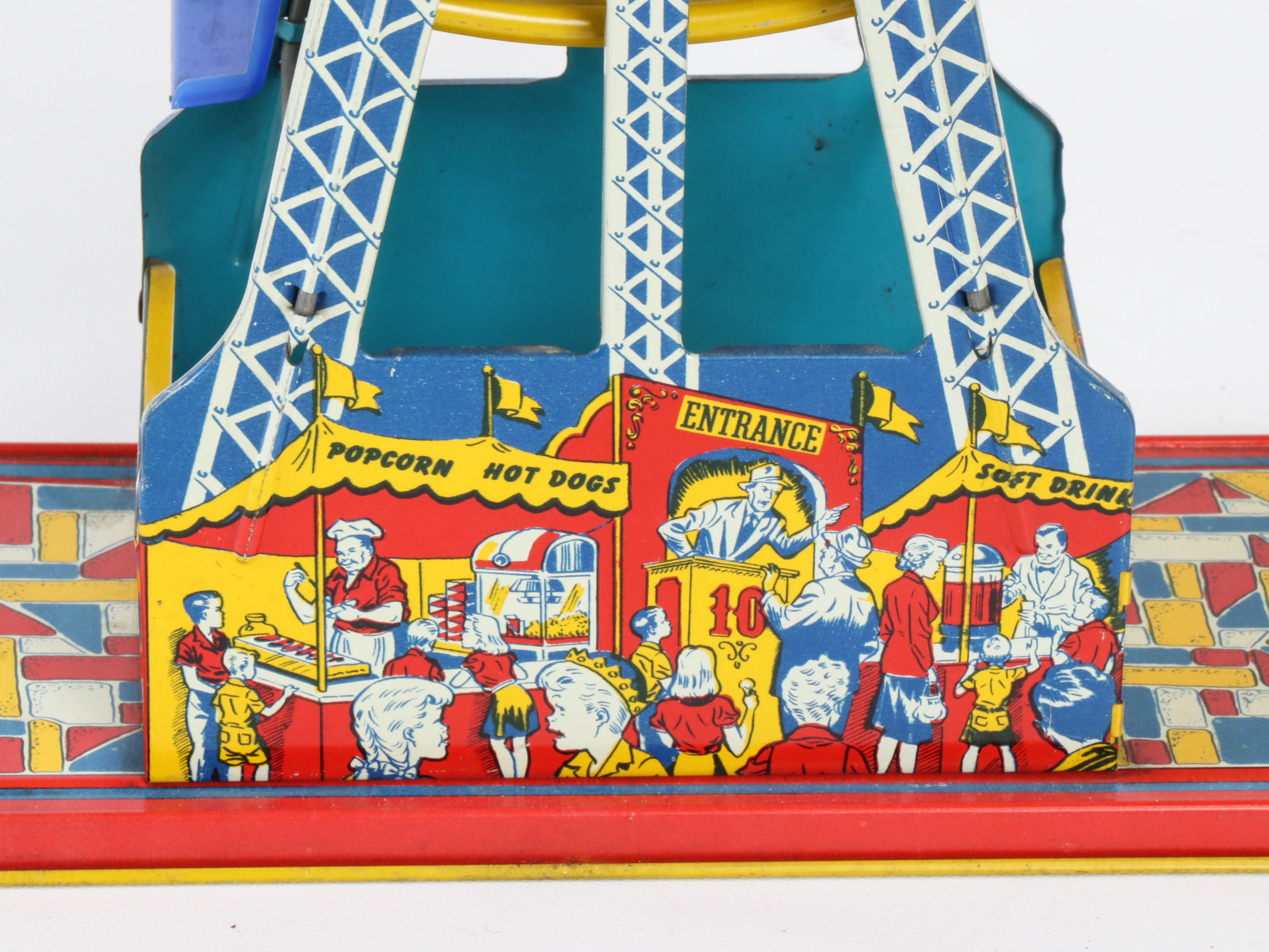 Ohio Art "The Giant Ride" Tin Ferris Wheel, Mid-20th Century