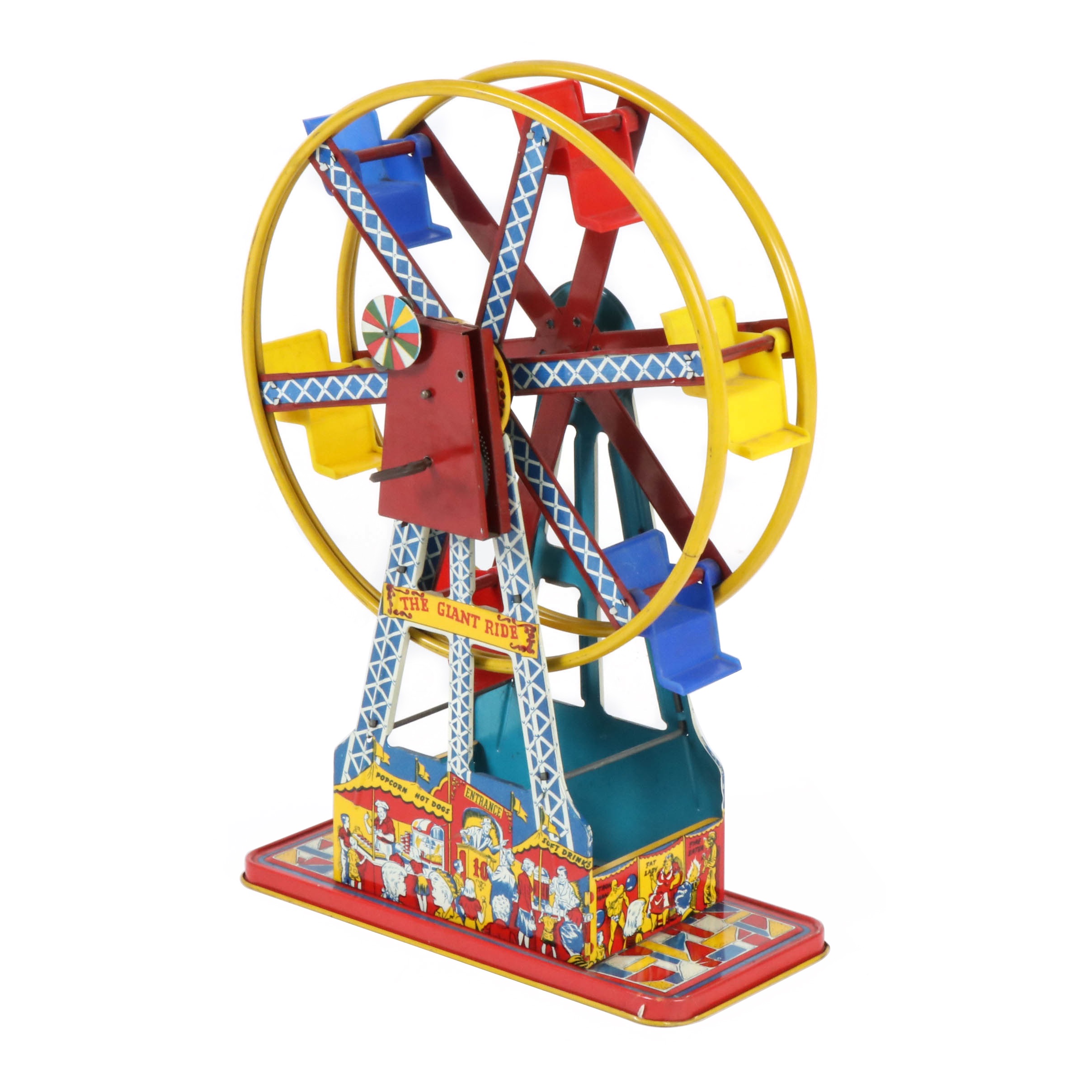 Ohio Art "The Giant Ride" Tin Ferris Wheel, Mid-20th Century