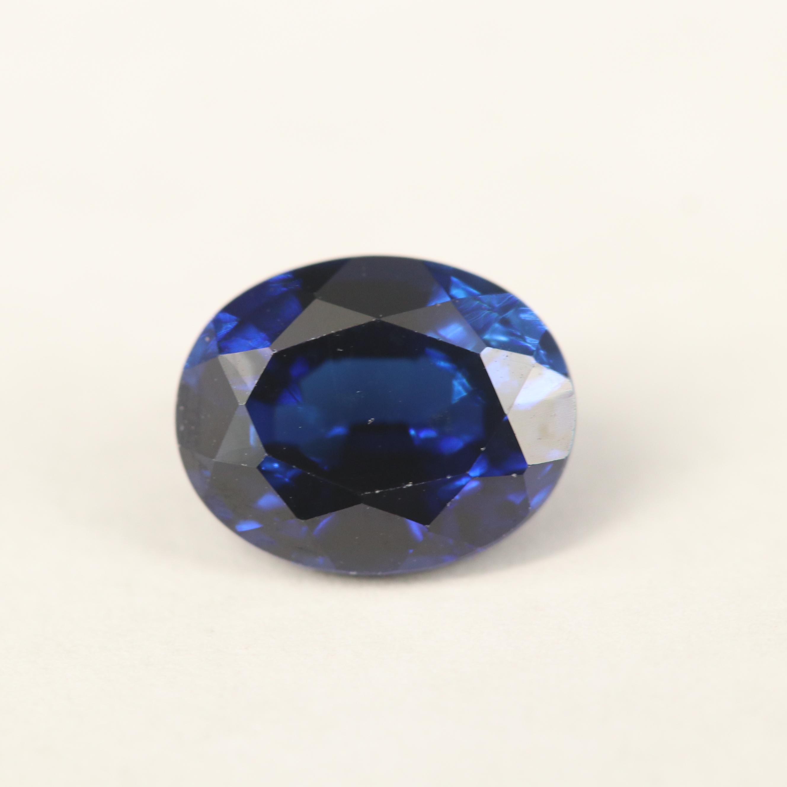 Loose Laboratory Grown Matched Pair of Sapphires