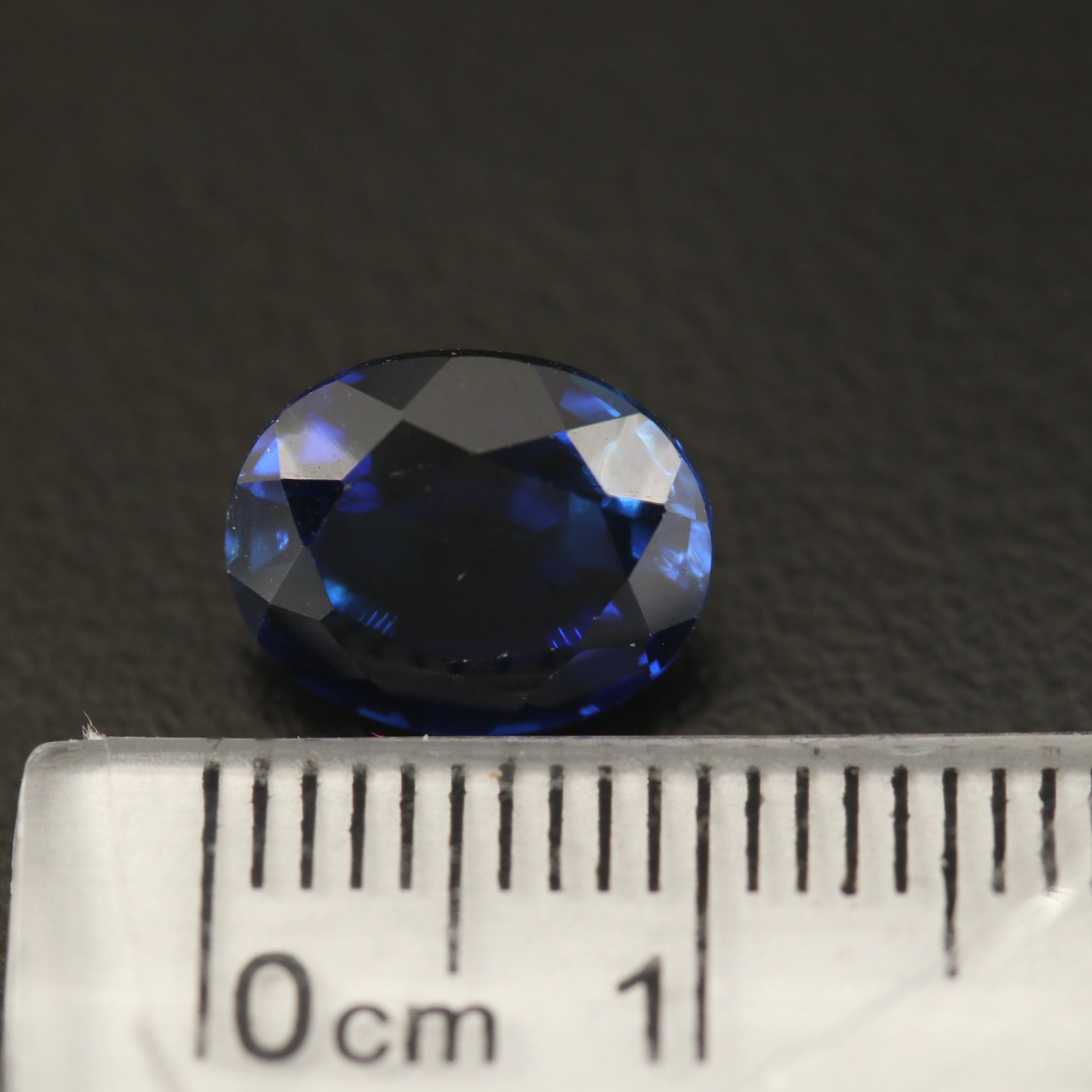 Loose Laboratory Grown Matched Pair of Sapphires