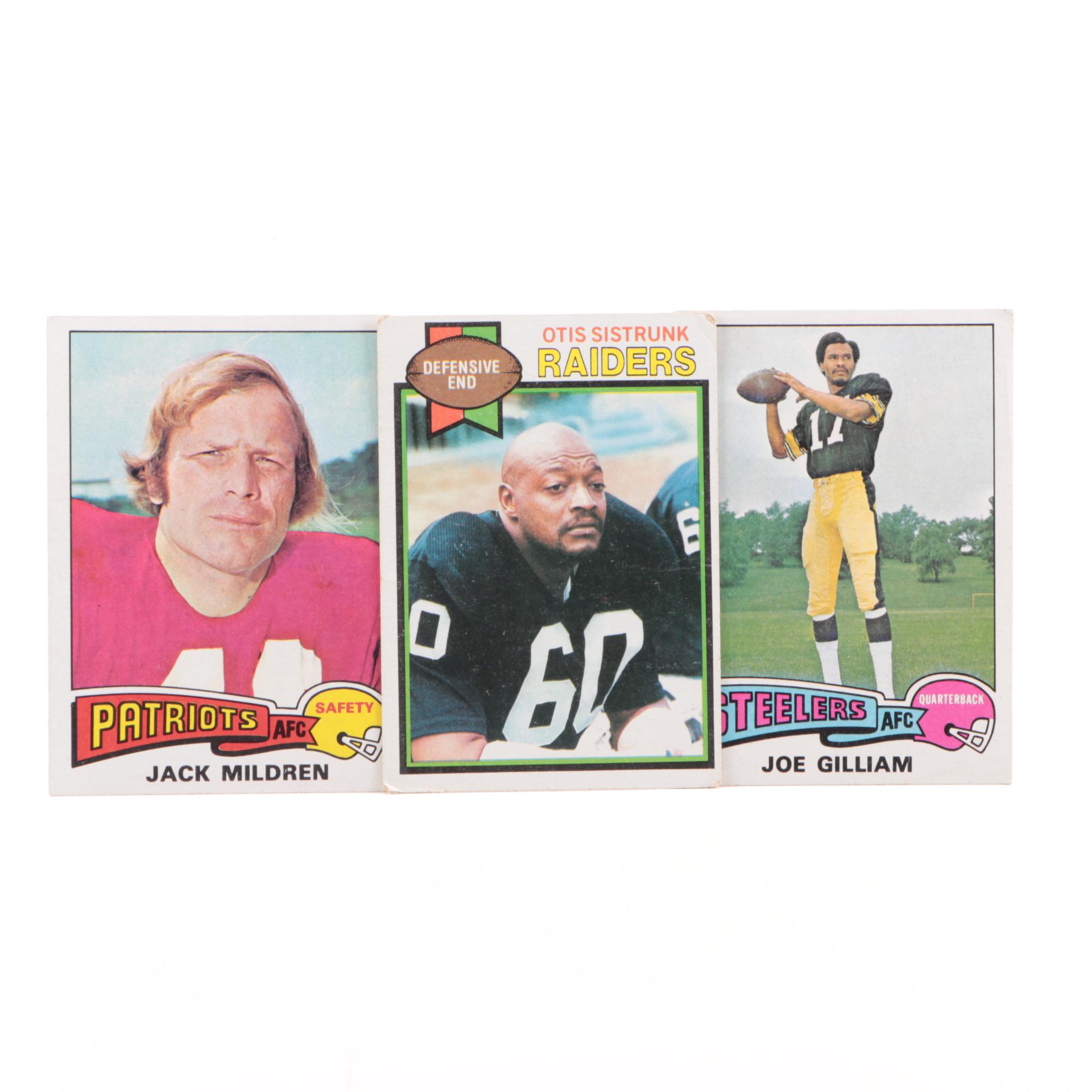 1960s-1980s NFL Football Cards with Hall of Fame Players and Stars