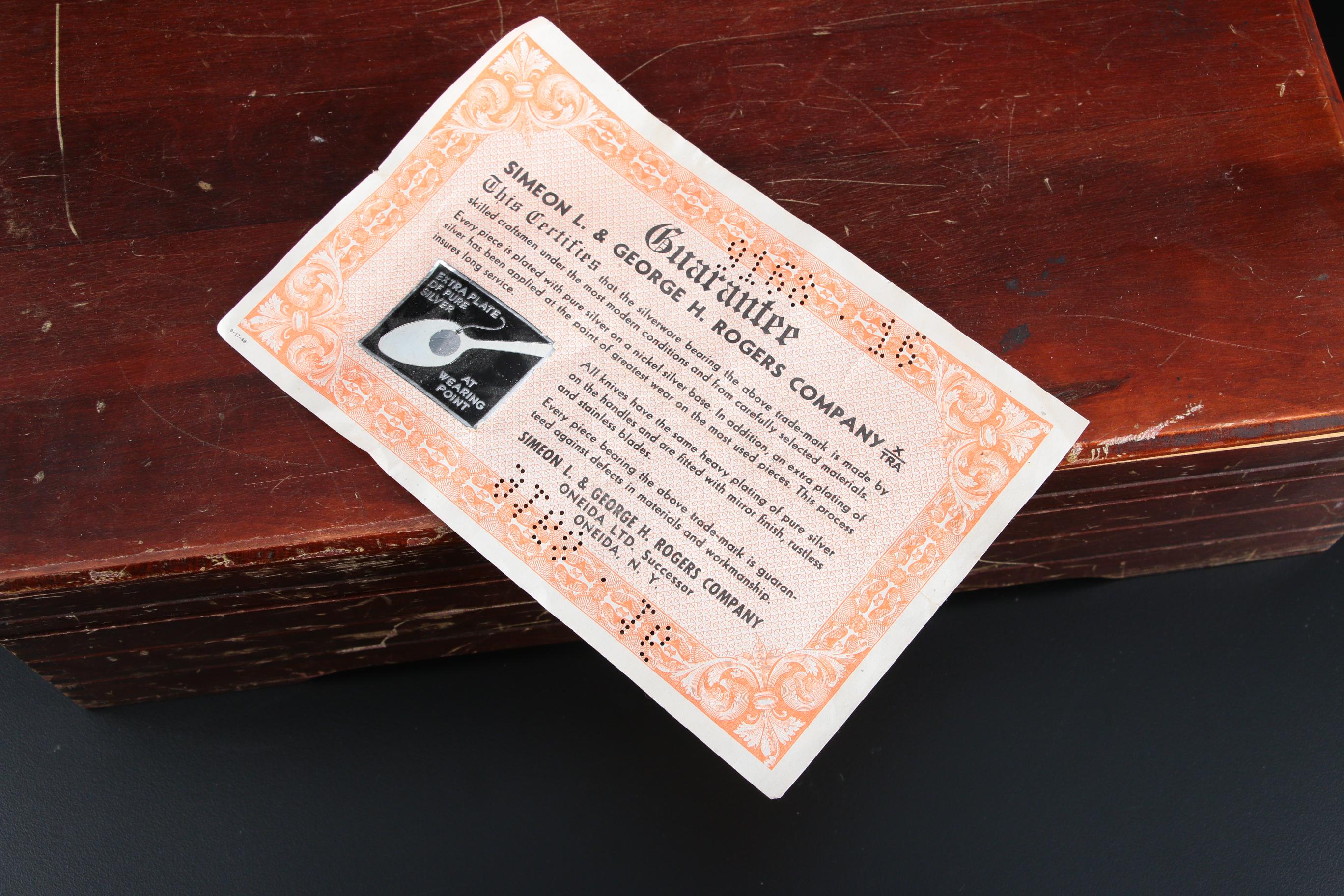 Simeon L. & George Rogers for Oneida Silver Plate Flatware