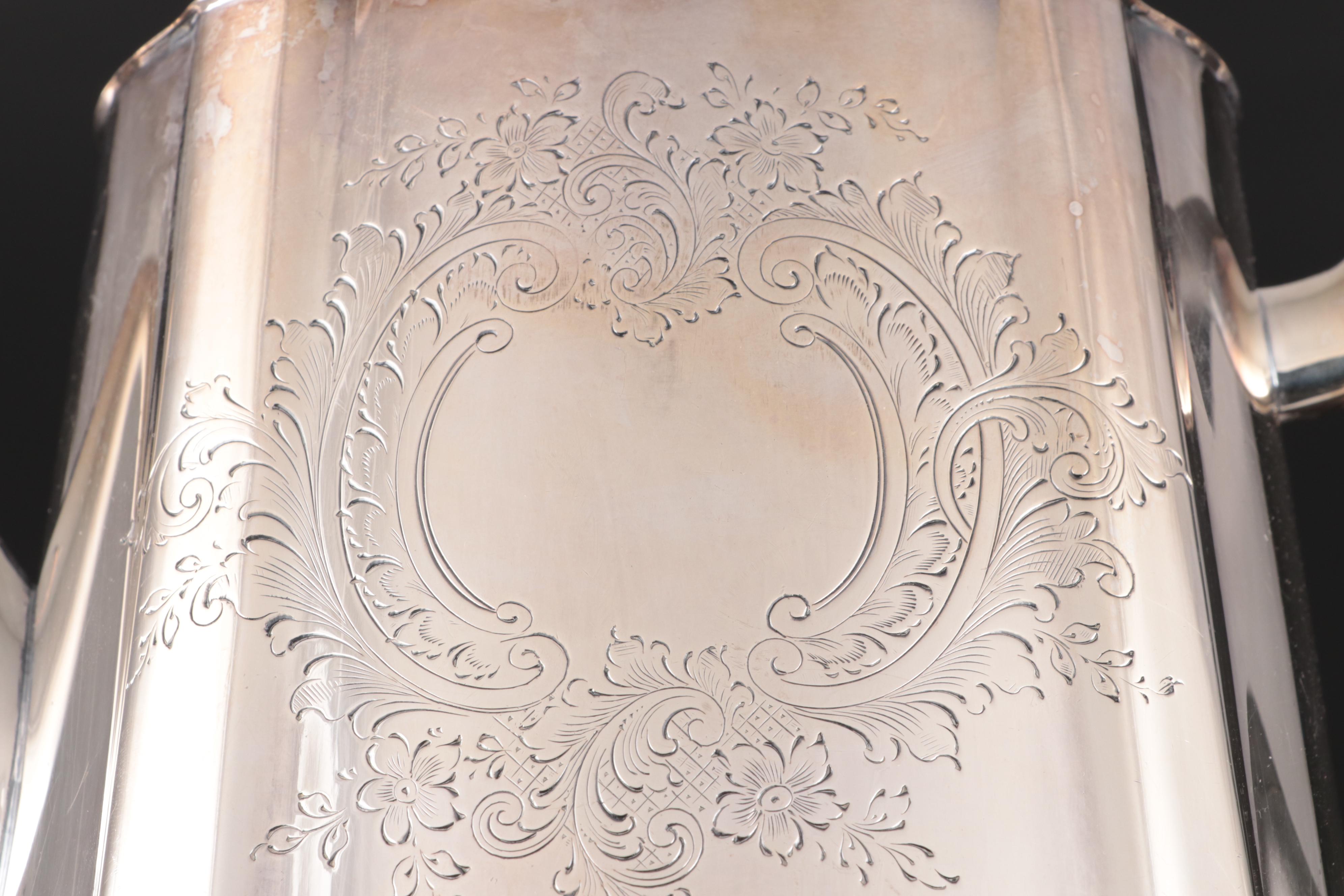 Crafton Sheffield Silver Plate Coffee Set, 1940s