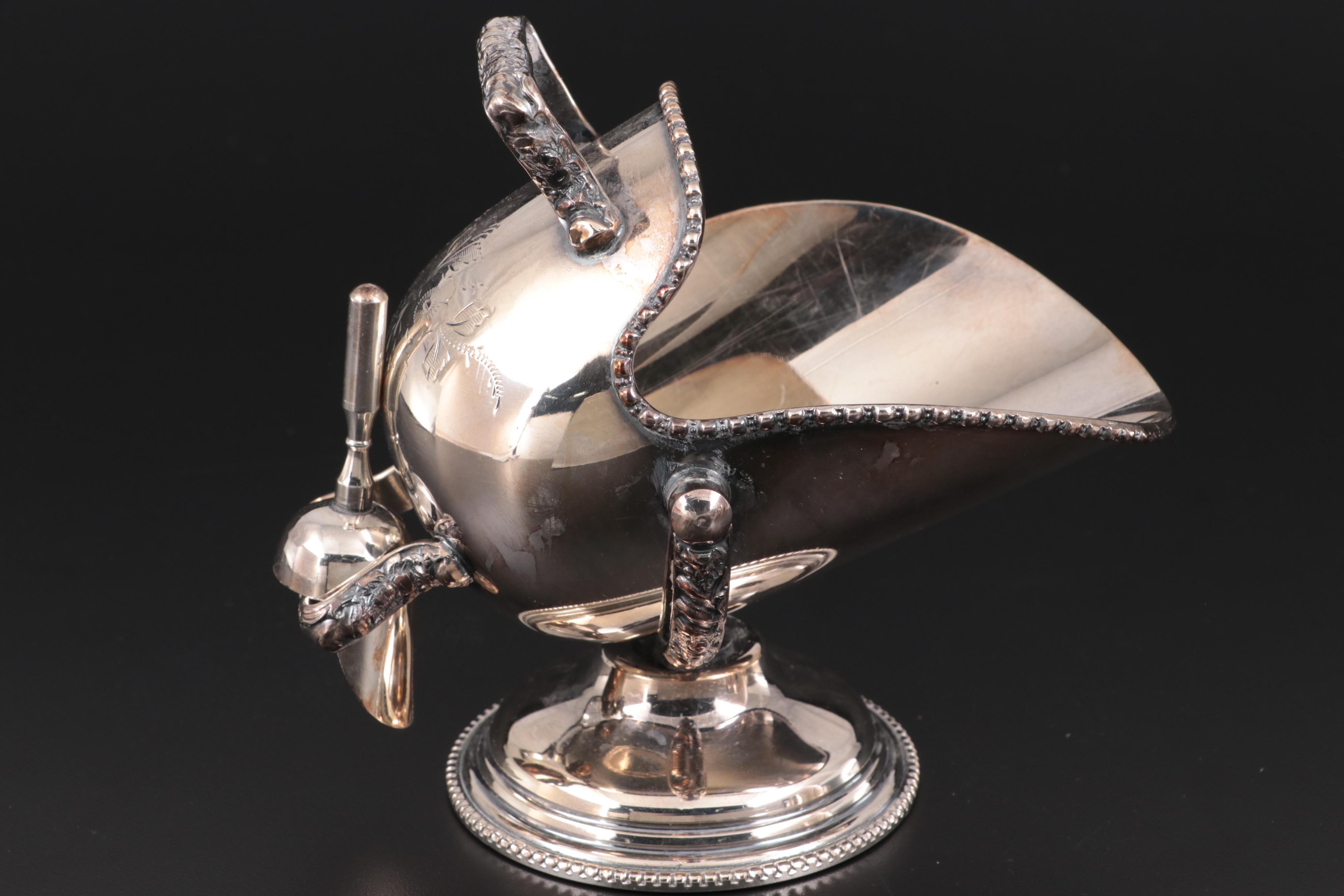 Crafton Sheffield Silver Plate Coffee Set, 1940s