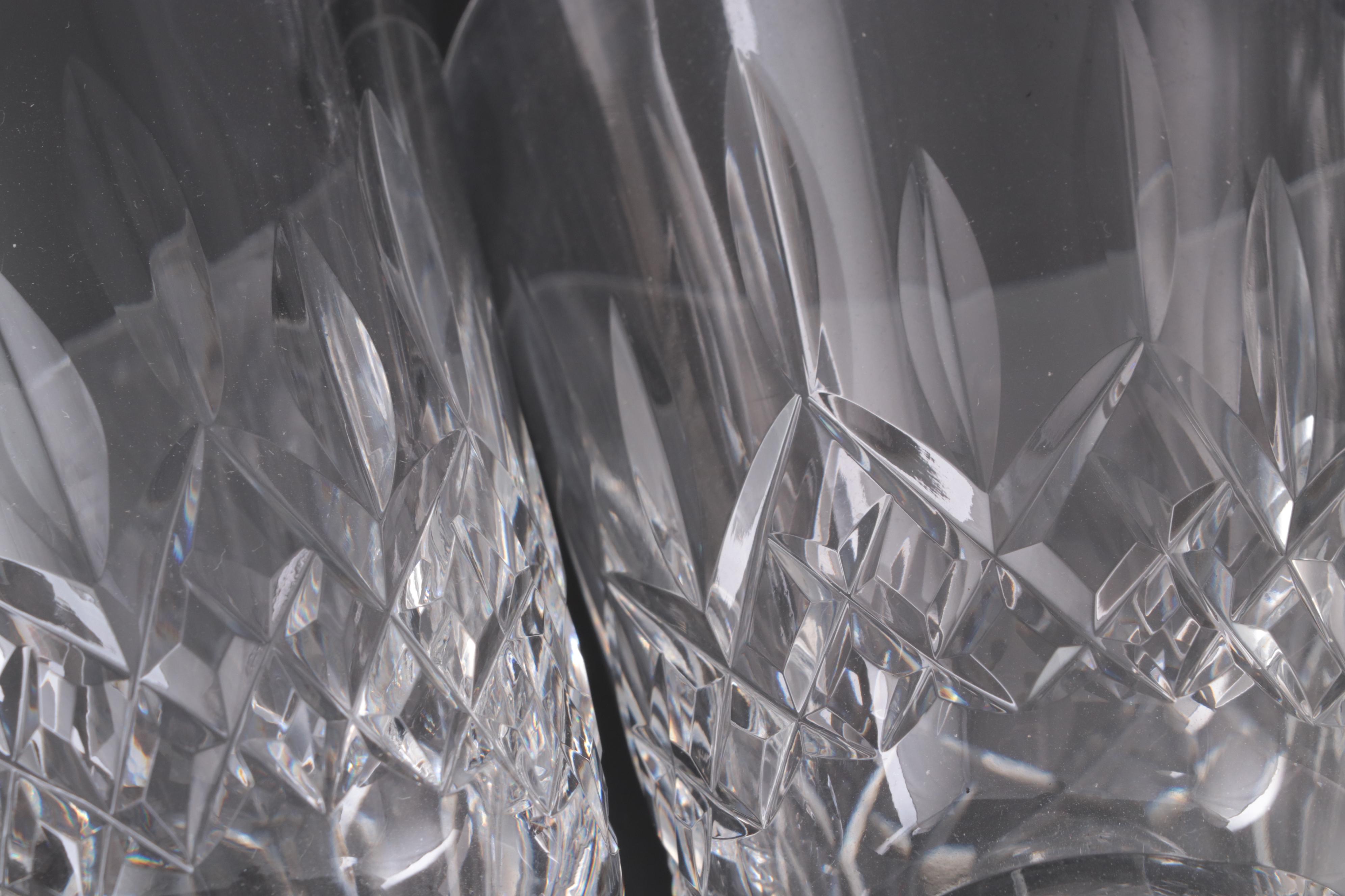 Waterford "Lismore" Crystal Water Goblets