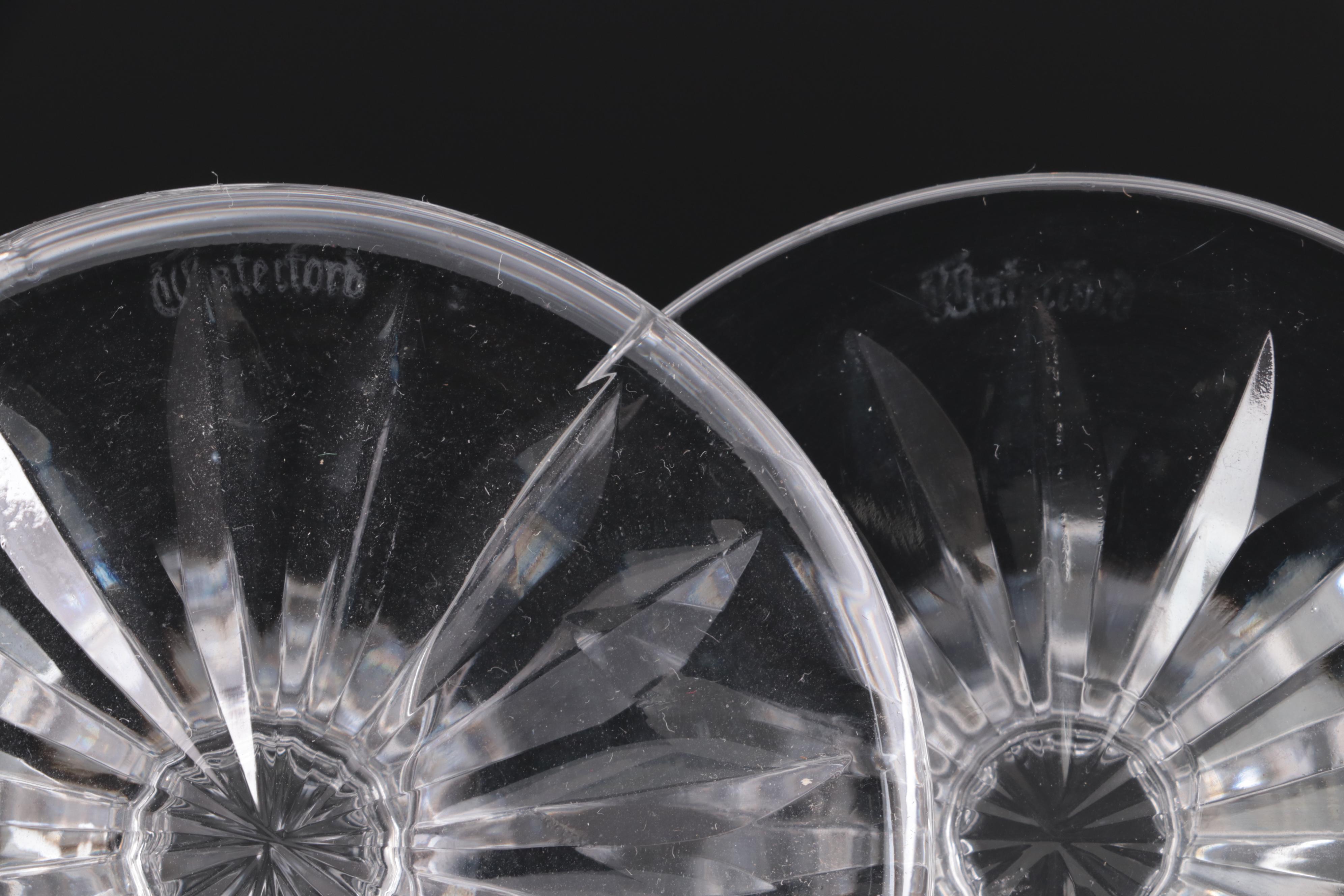 Waterford "Lismore" Crystal Water Goblets