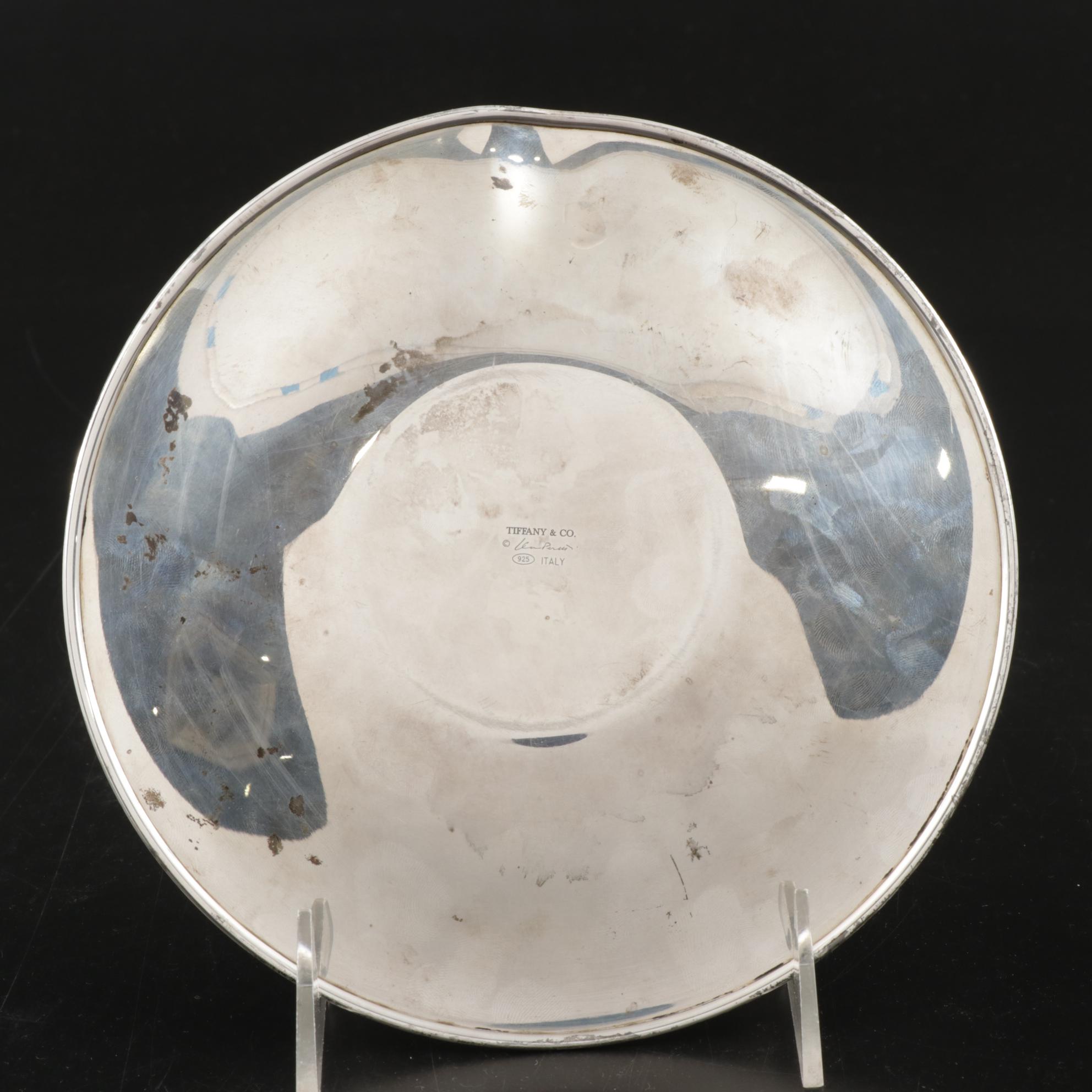 Tiffany & Co. for Elsa Peretti "Thumbprint" Sterling Silver Plate