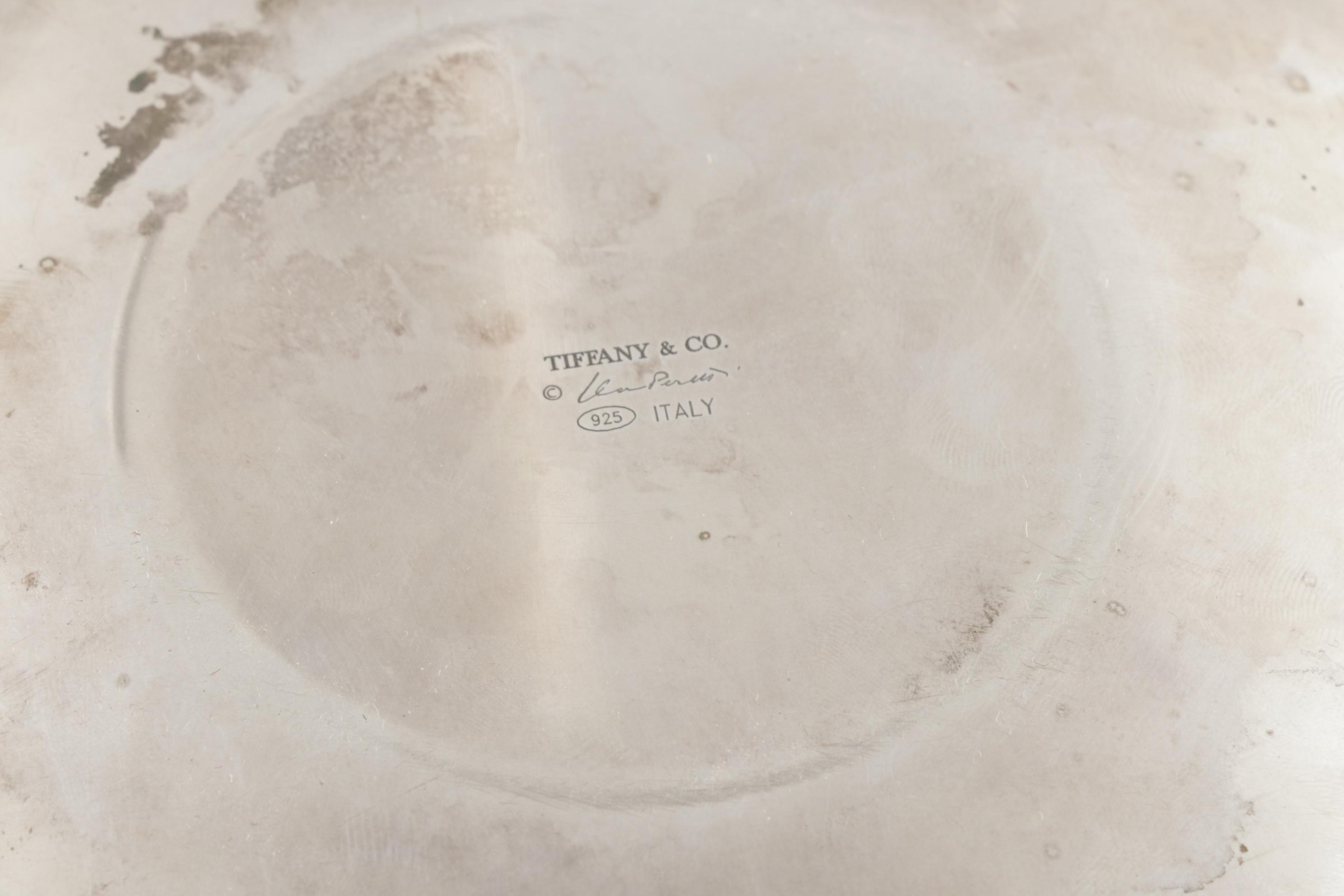 Tiffany & Co. for Elsa Peretti "Thumbprint" Sterling Silver Plate