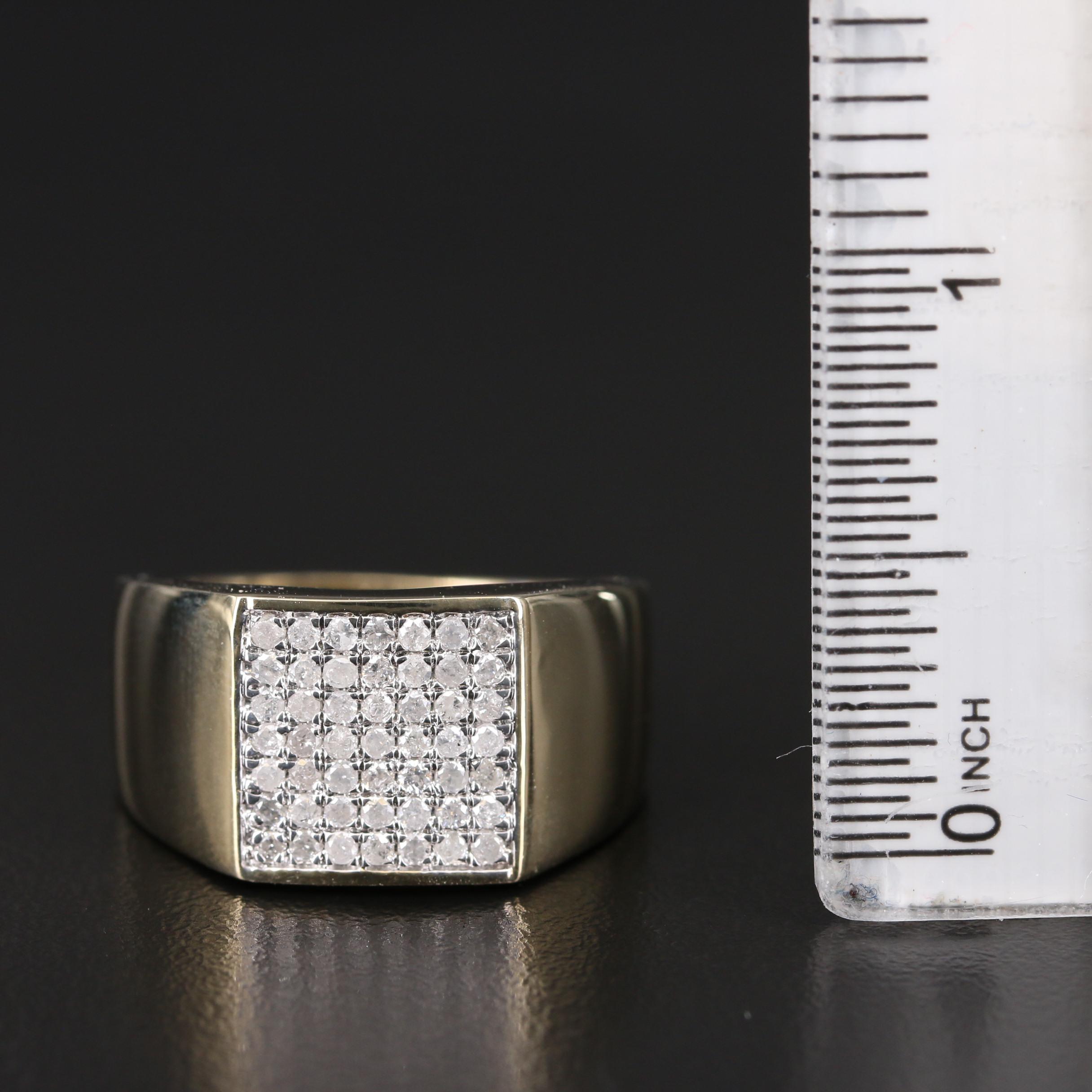 10K Diamond Cluster Ring