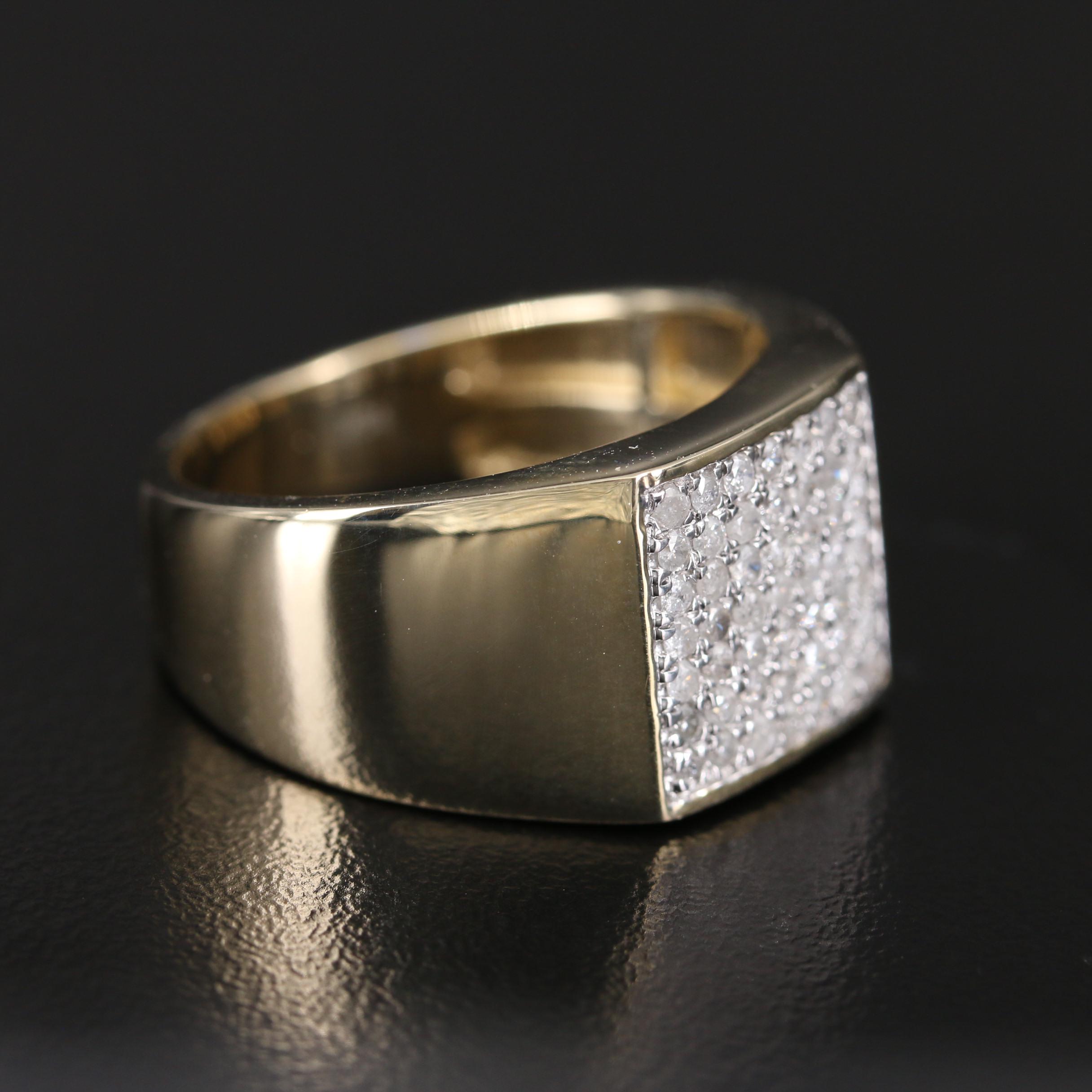 10K Diamond Cluster Ring