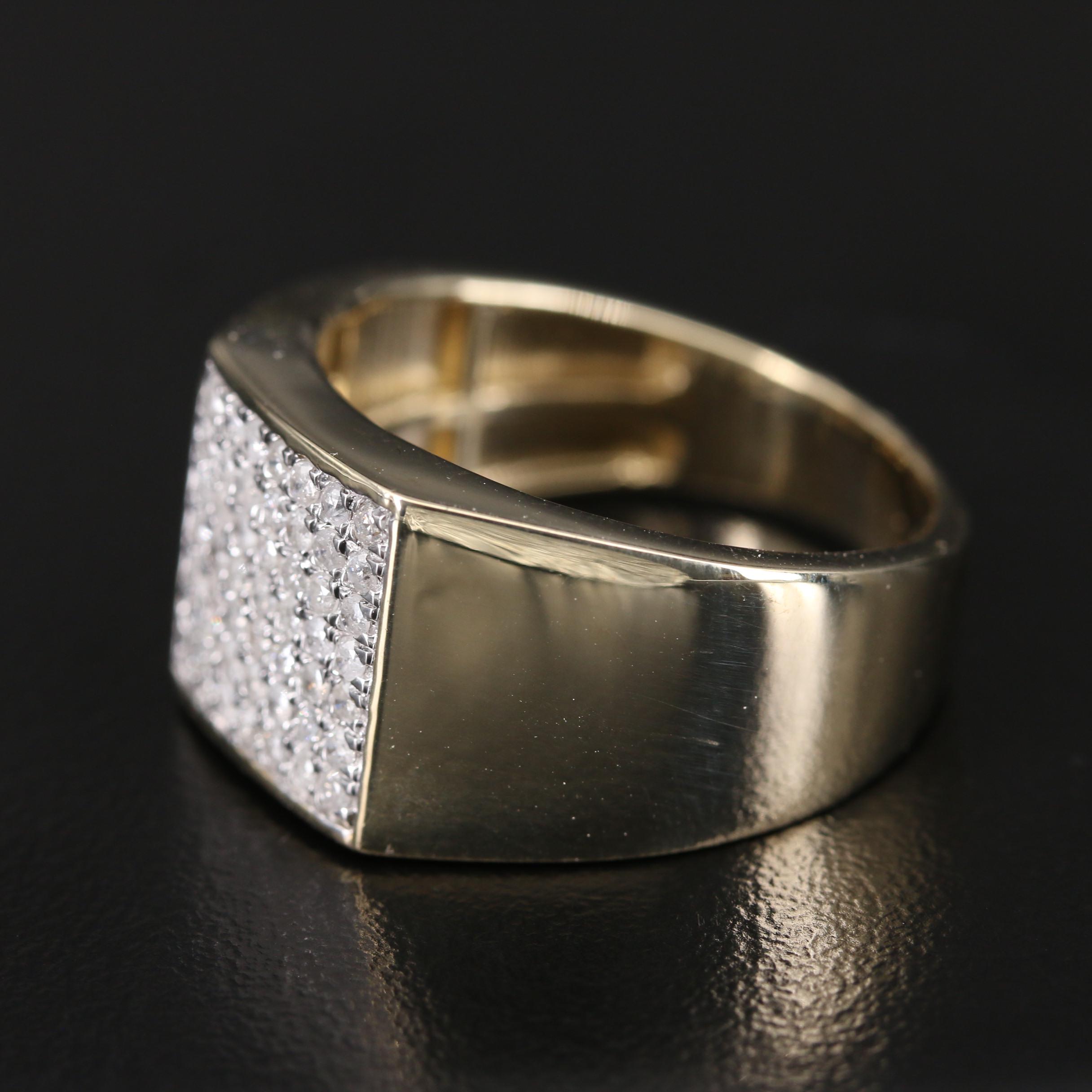 10K Diamond Cluster Ring