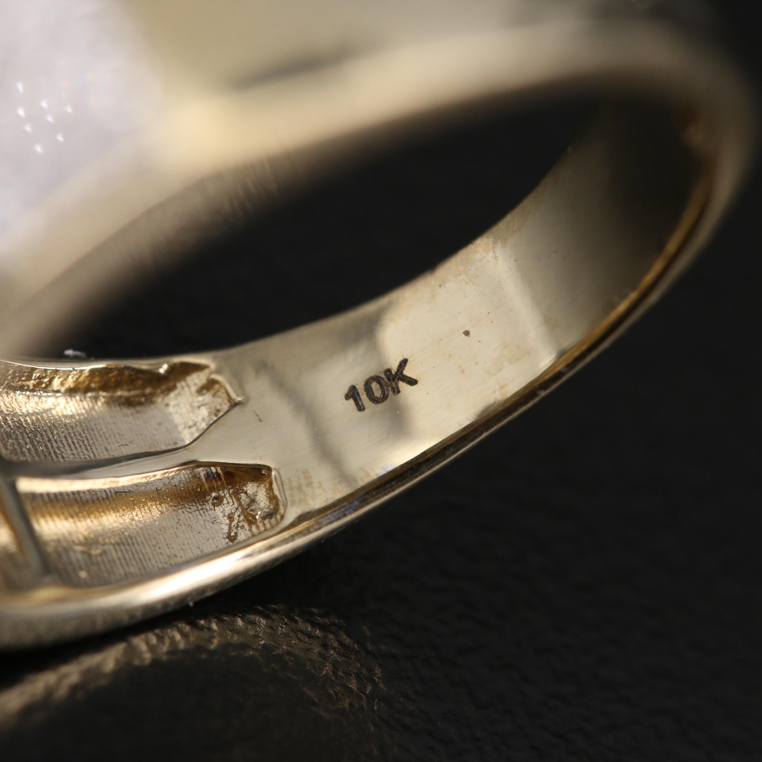 10K Diamond Cluster Ring