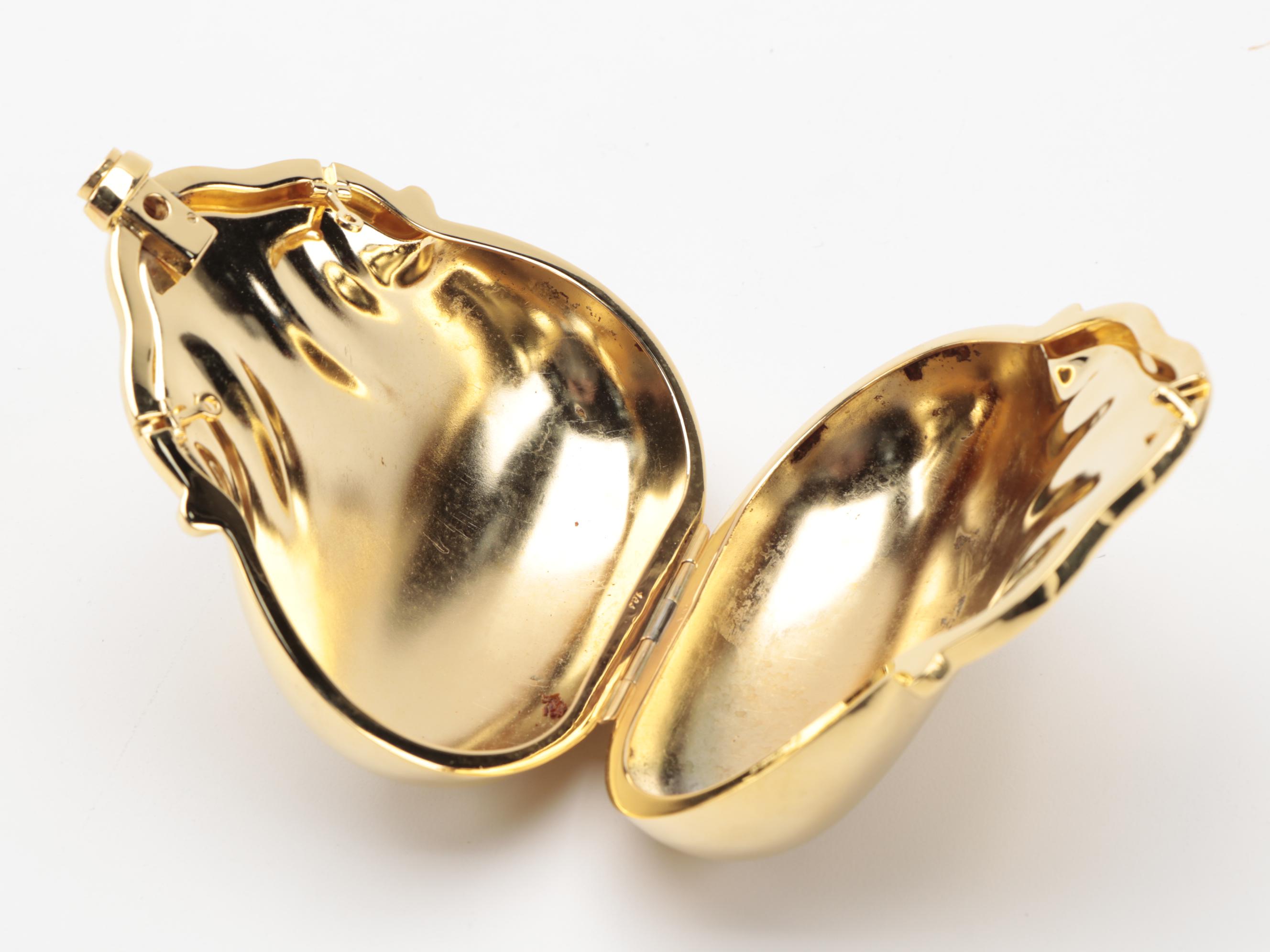 Judith Leiber Unfinished Cast Minaudière and Compact