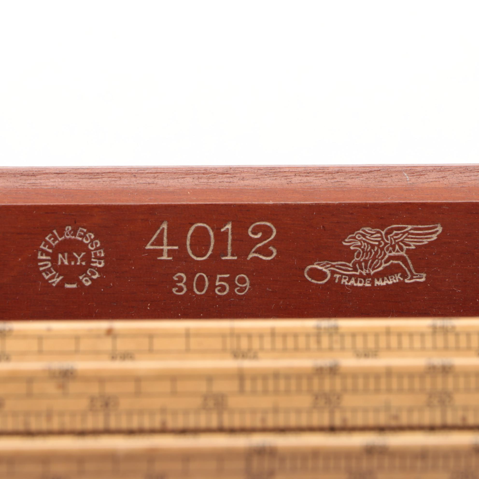 Thacher's Cylindrical Slide Rule Calculating Instrument with Case and Booklet