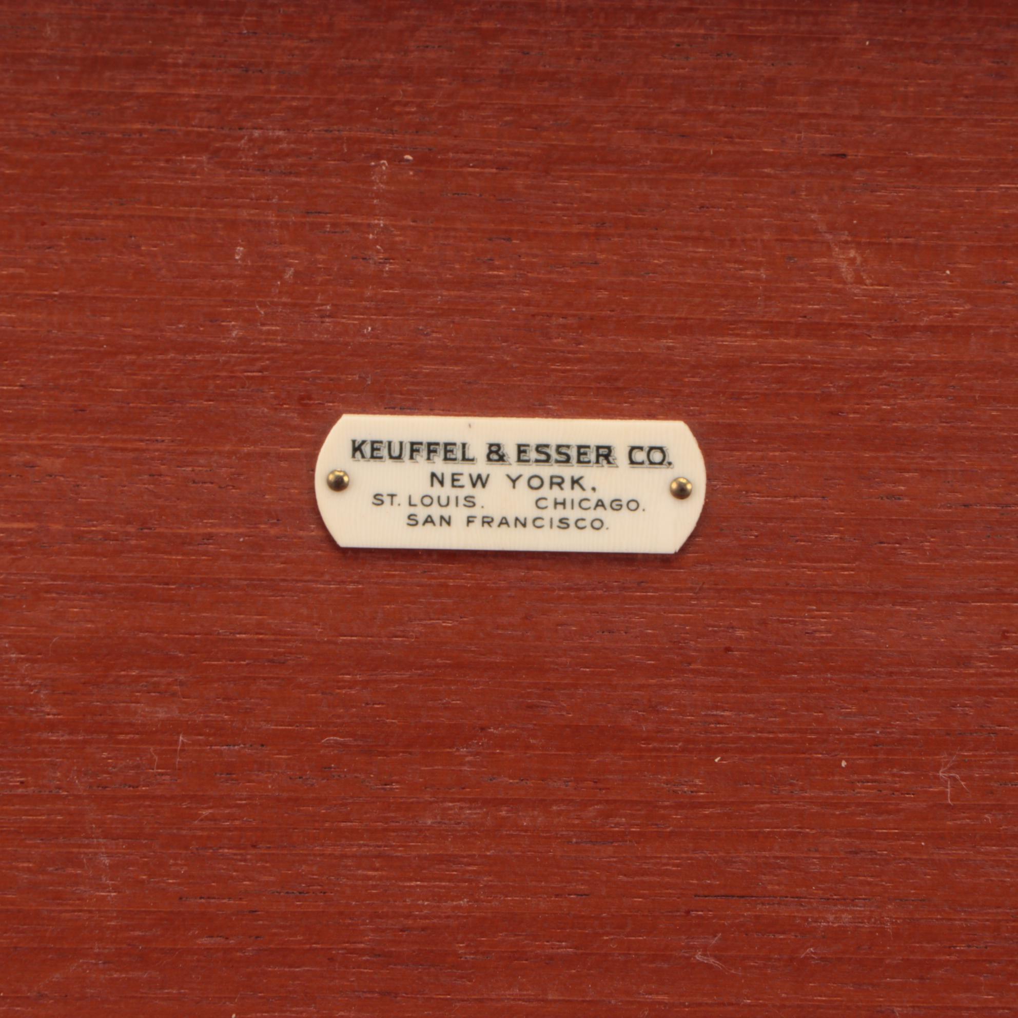 Thacher's Cylindrical Slide Rule Calculating Instrument with Case and Booklet