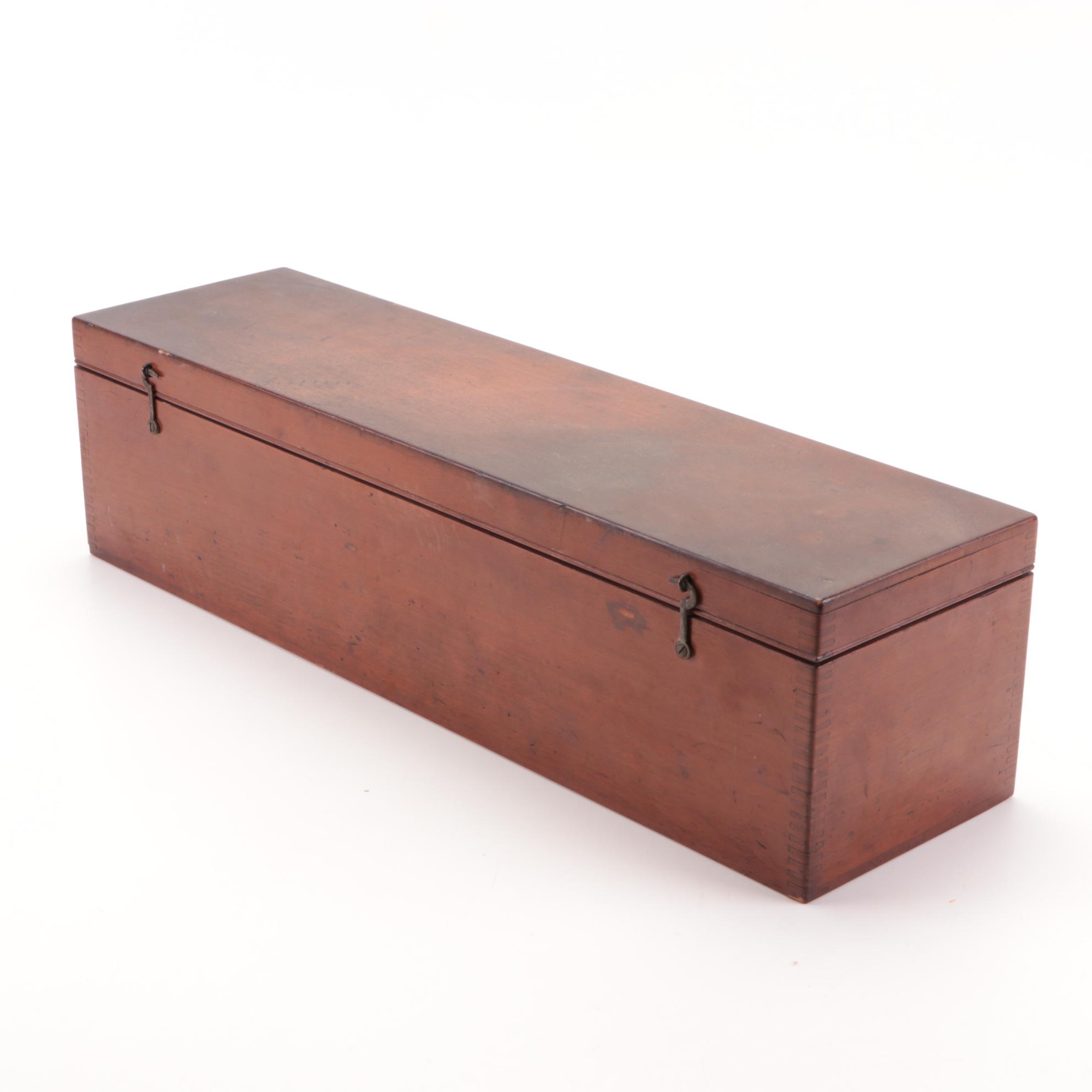 Thacher's Cylindrical Slide Rule Calculating Instrument with Case and Booklet