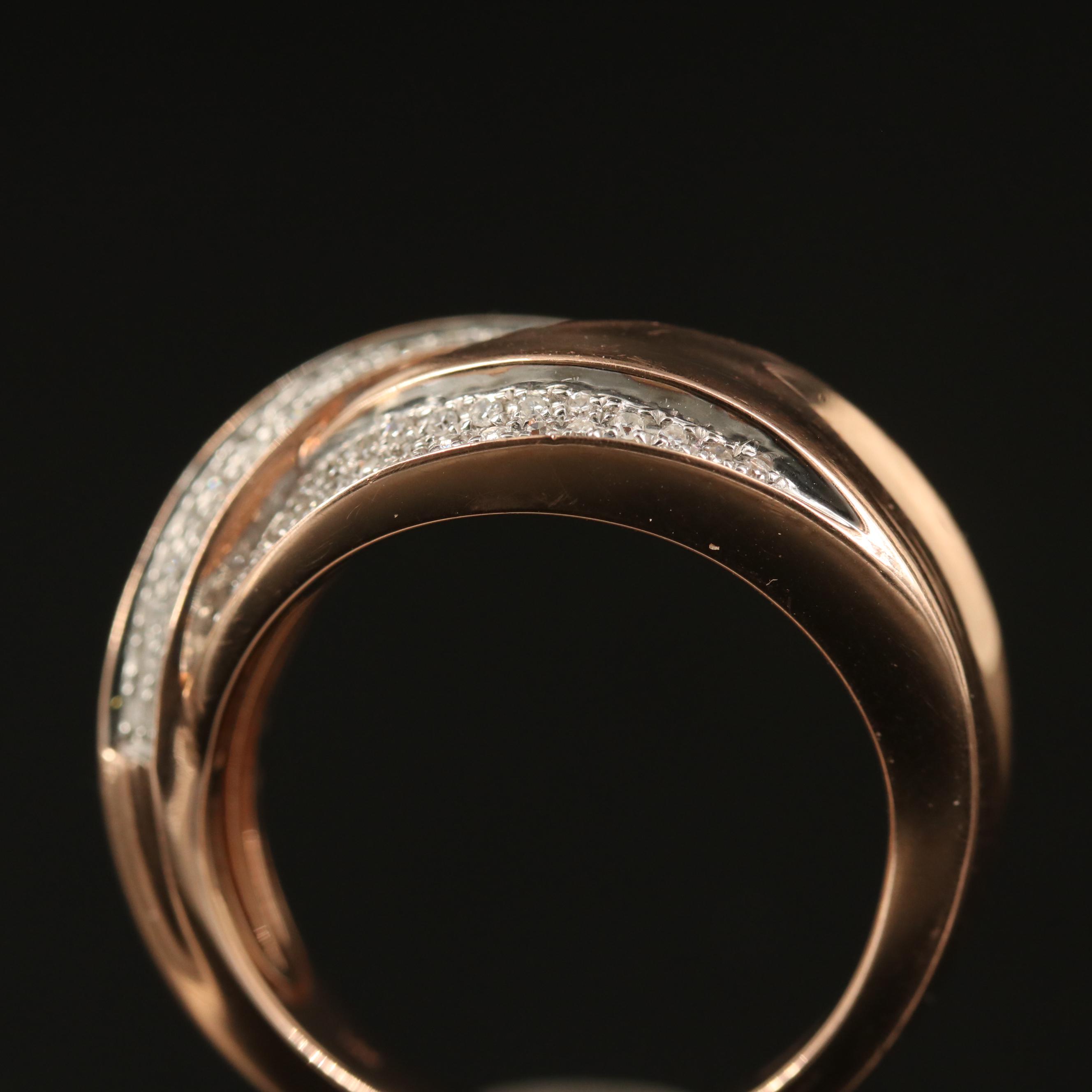 EFFY 14K Diamond Crossover Ring