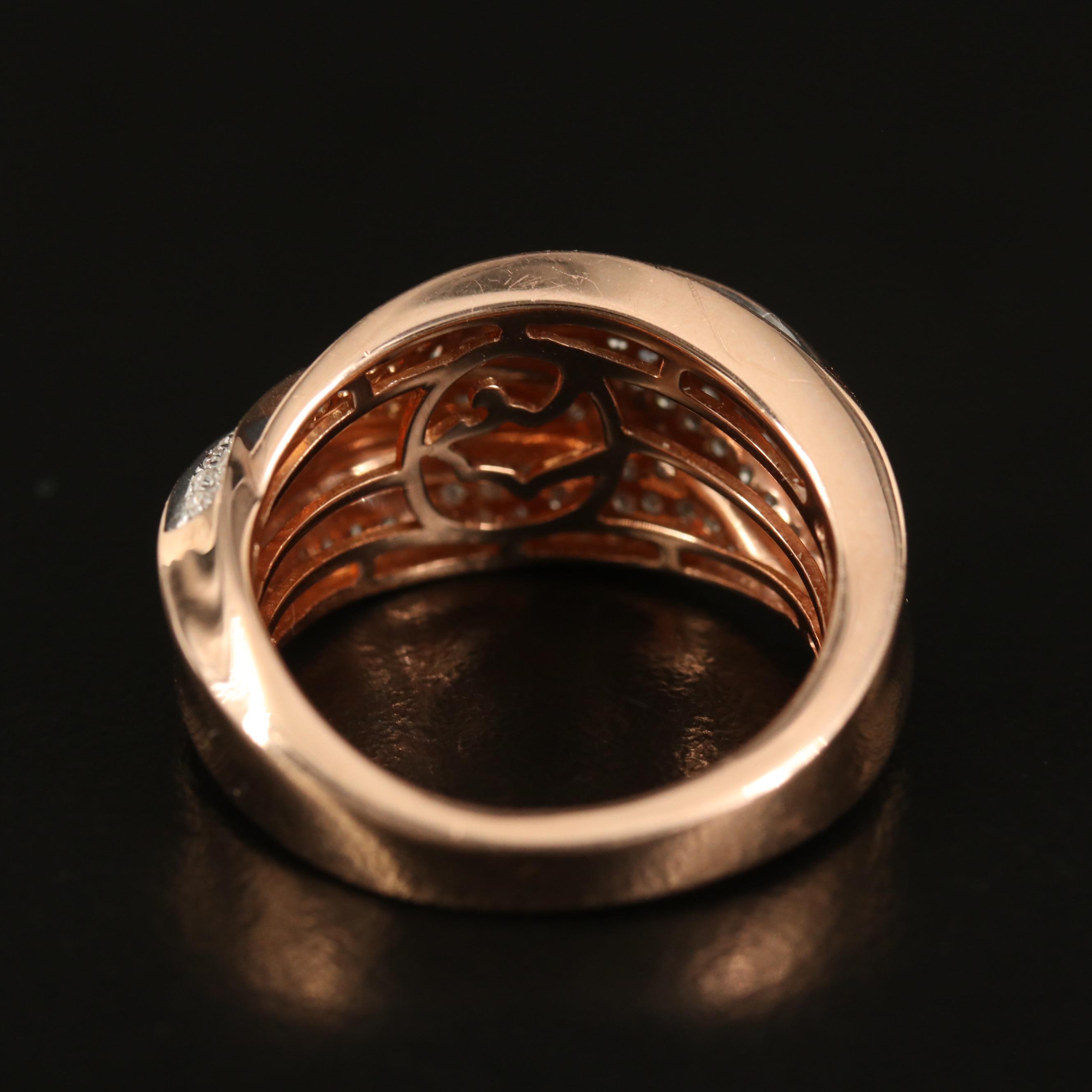 EFFY 14K Diamond Crossover Ring