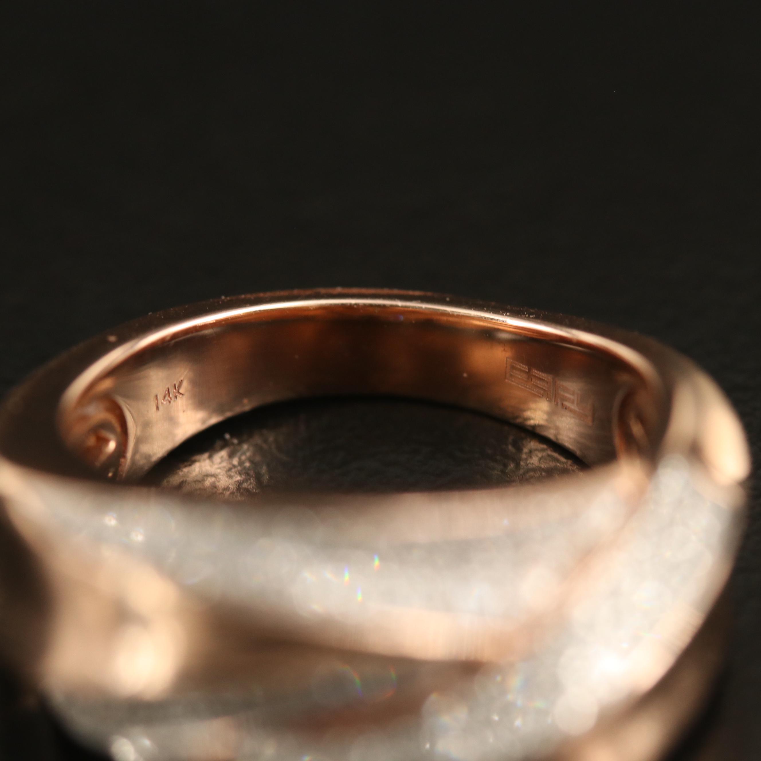 EFFY 14K Diamond Crossover Ring