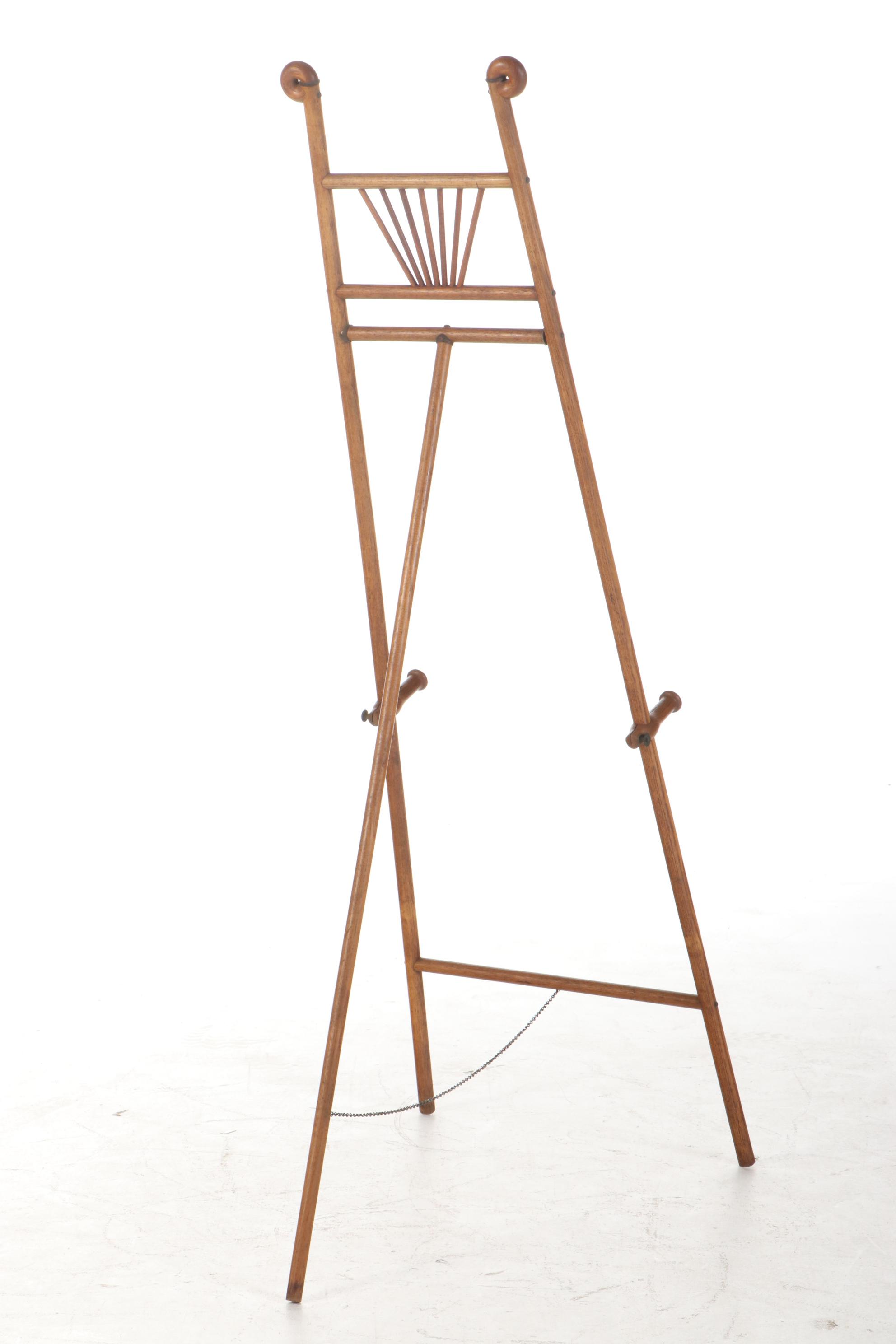 Victorian Aesthetic Movement Oak Parlor Easel, circa 1900