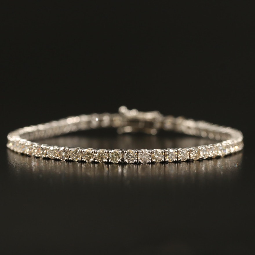 14K 6.76 CTW Diamond Tennis Bracelet