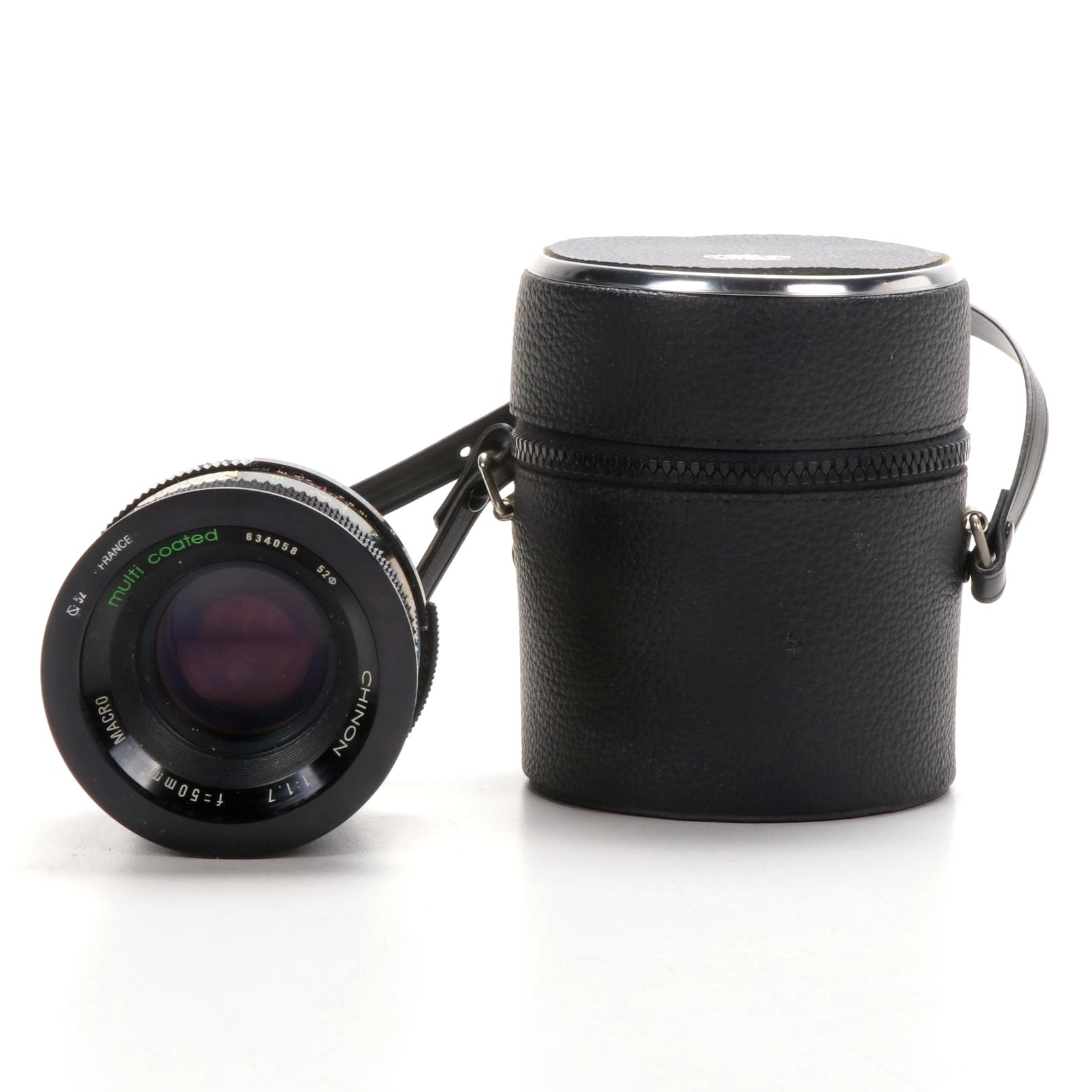 Chinon Multi-Coated Macro 50mm Lens with Case for Pentax MF K-Mount