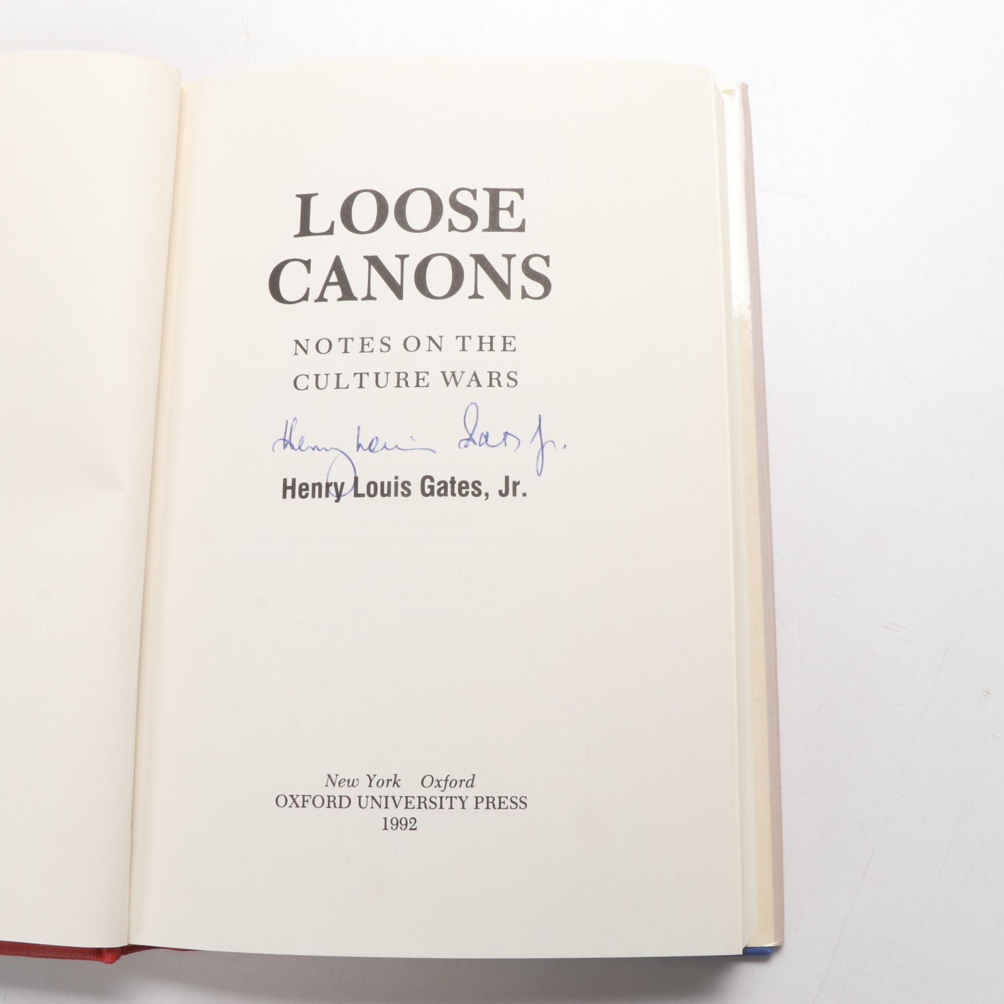 Signed "Loose Canons" by Henry Louis Gates, Jr. and More Books