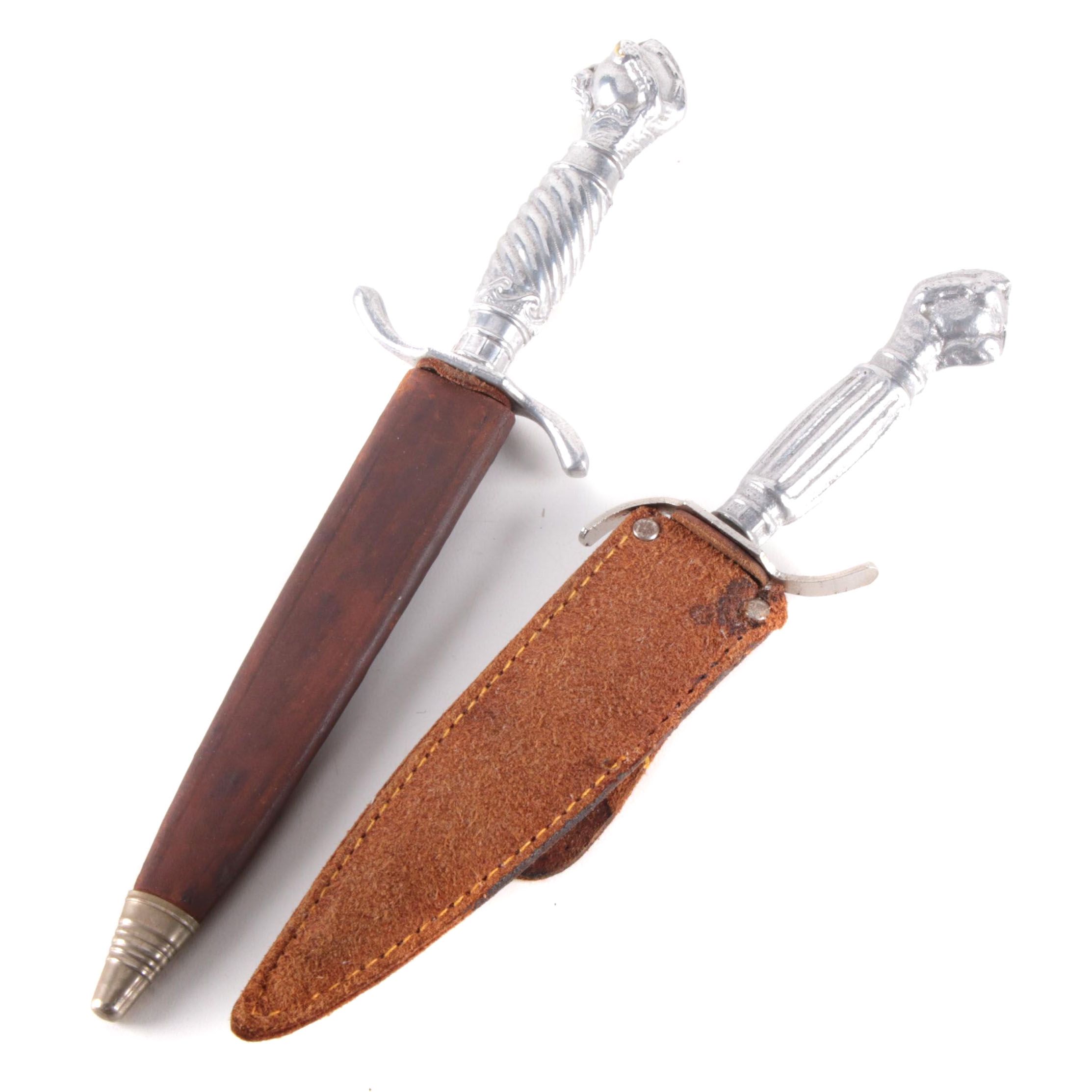 Korium Novelty Claw Pommel Daggers with Sheaths