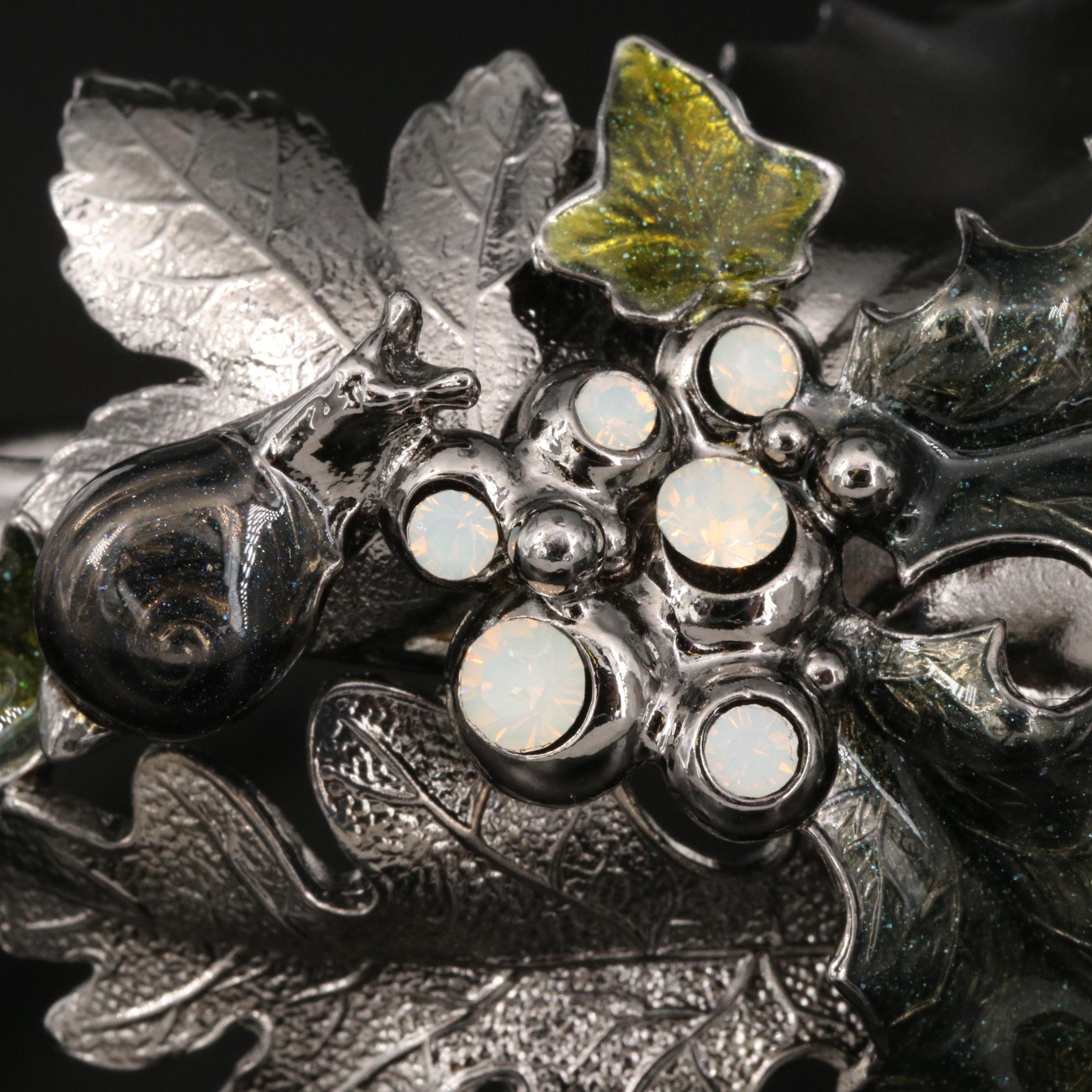 2005 Chanel Fall Collection Foliate Cuff with Chanel Logo