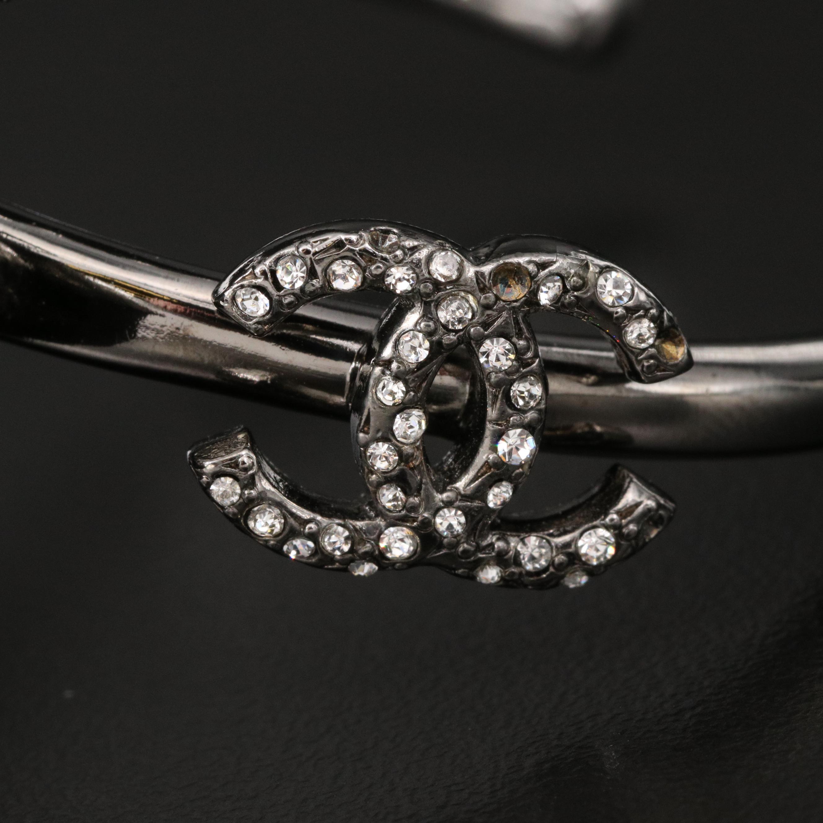 2005 Chanel Fall Collection Foliate Cuff with Chanel Logo