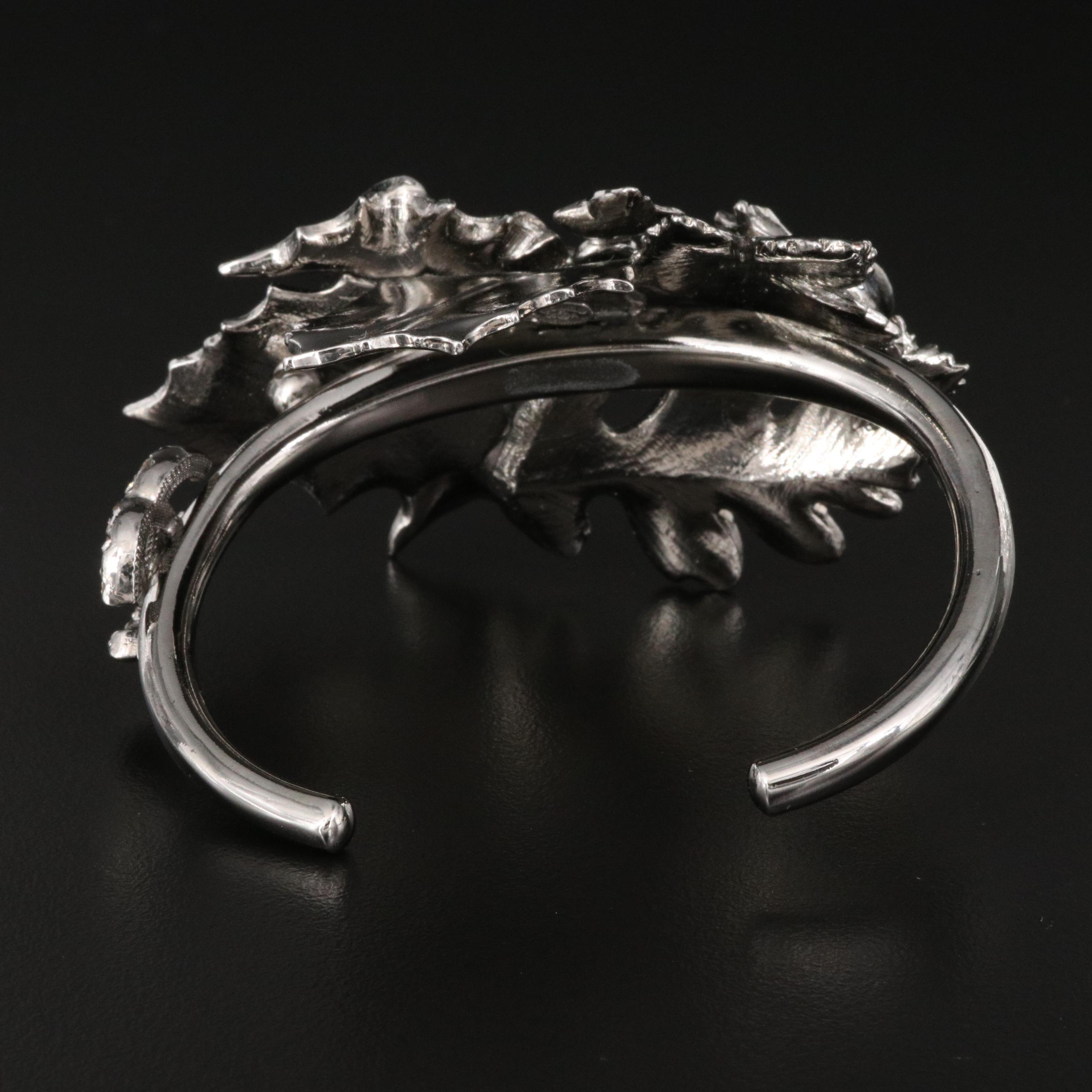 2005 Chanel Fall Collection Foliate Cuff with Chanel Logo